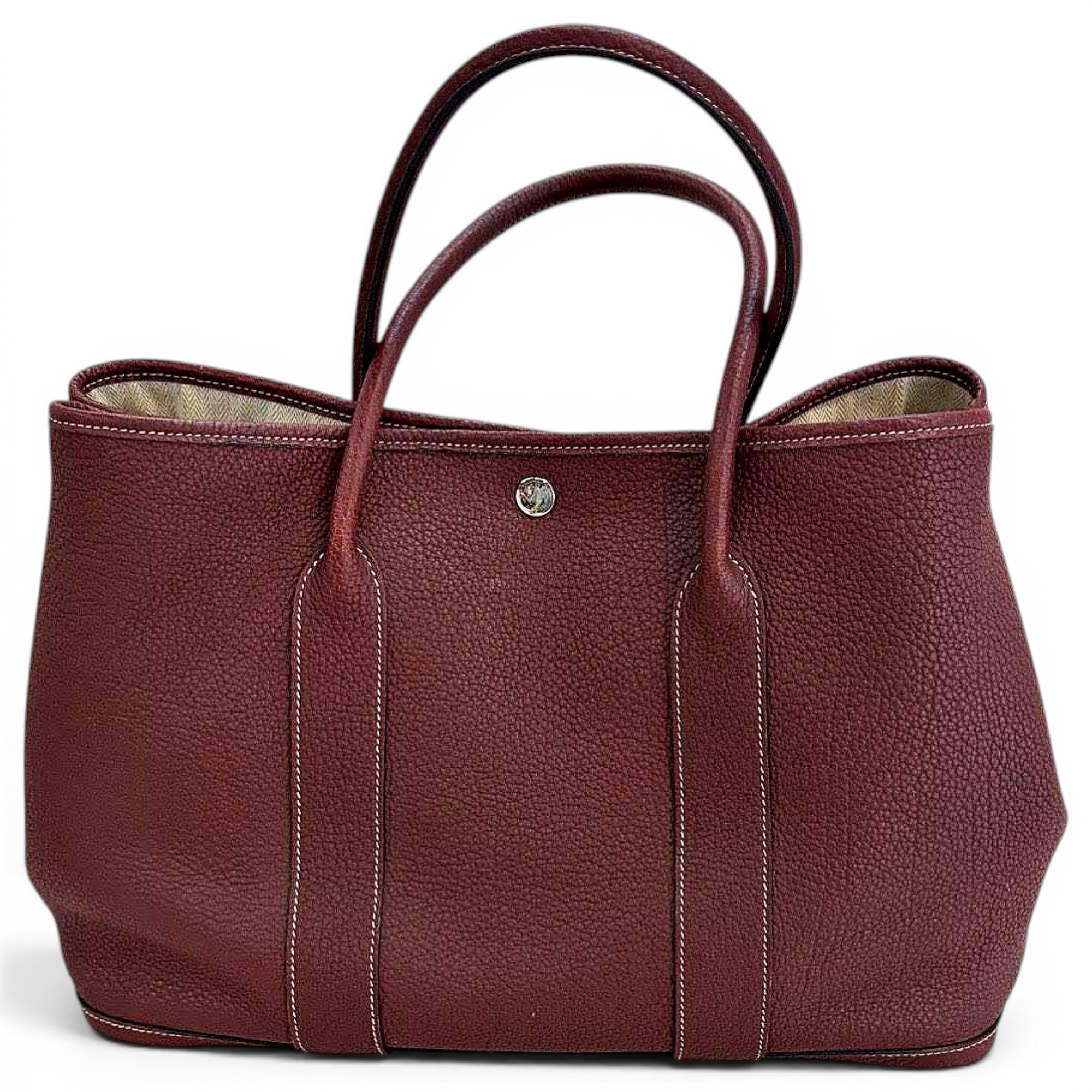 Garden Party leather handbag