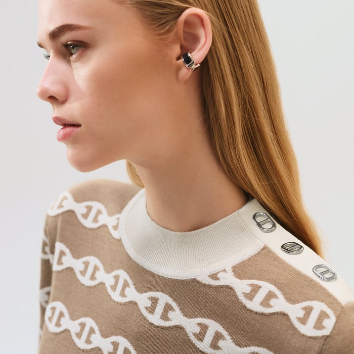 Marron Alezan "Chaine d'Ancre" Long-sleeve Sweater