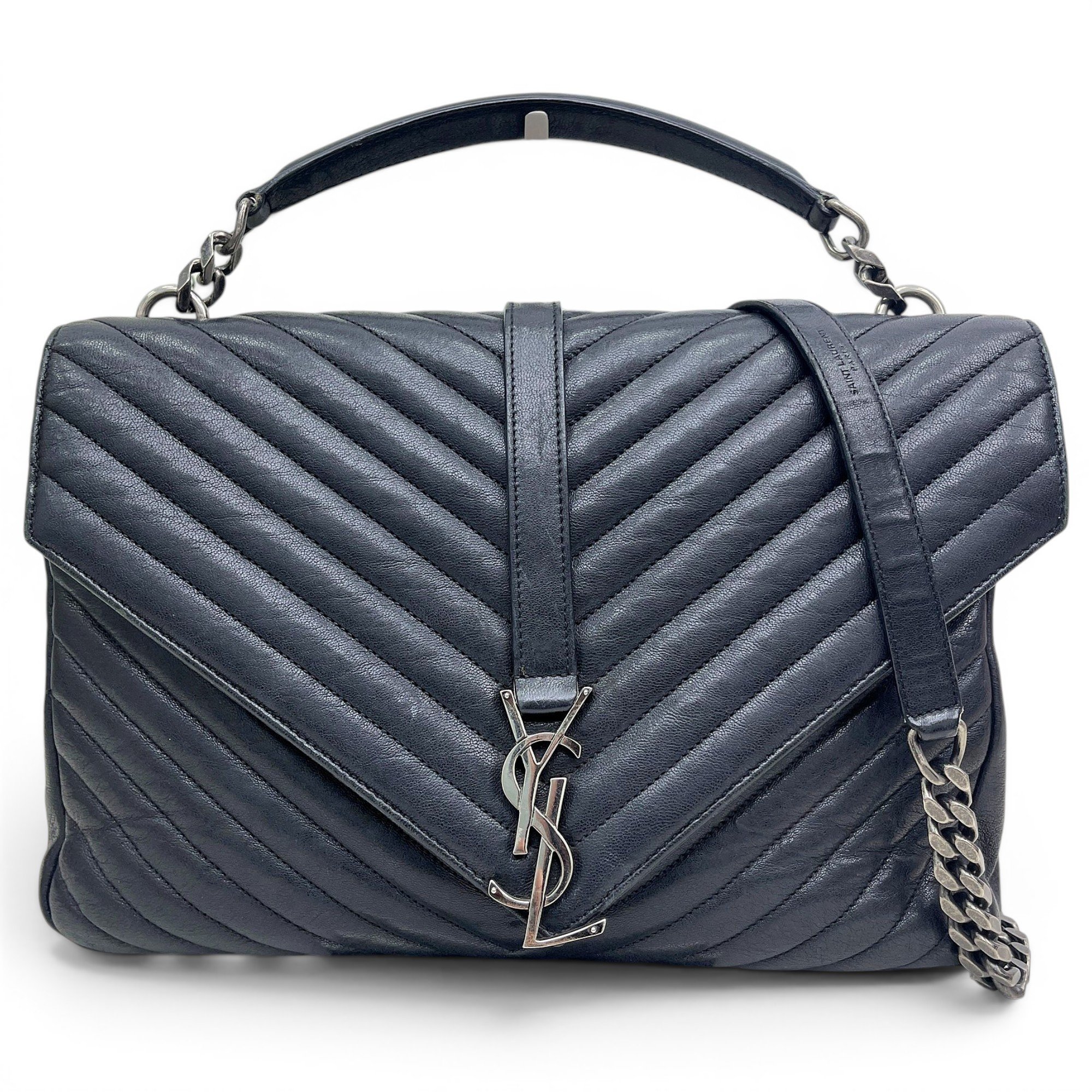 Collége monogramme leather handbag