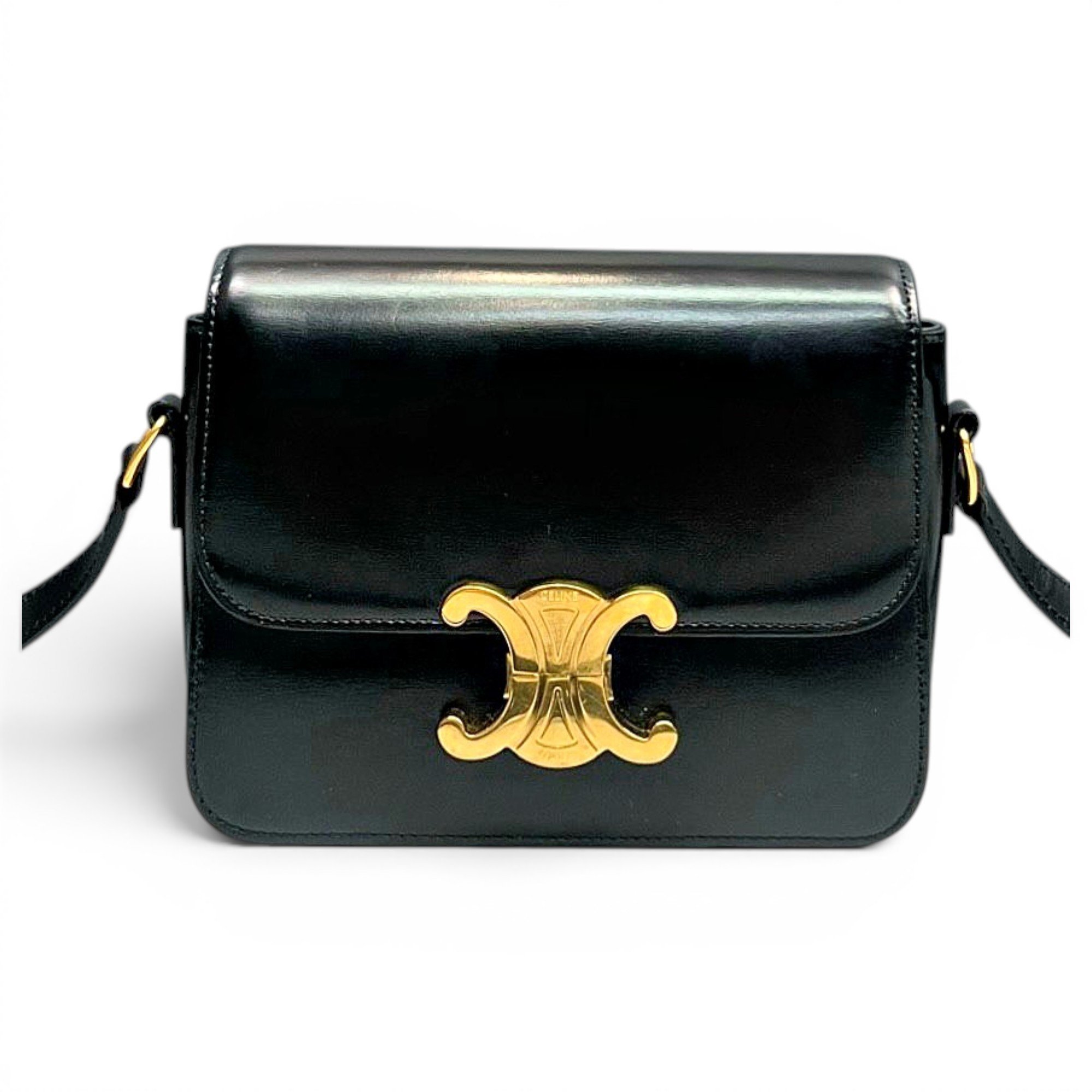 Triomphe leather handbag