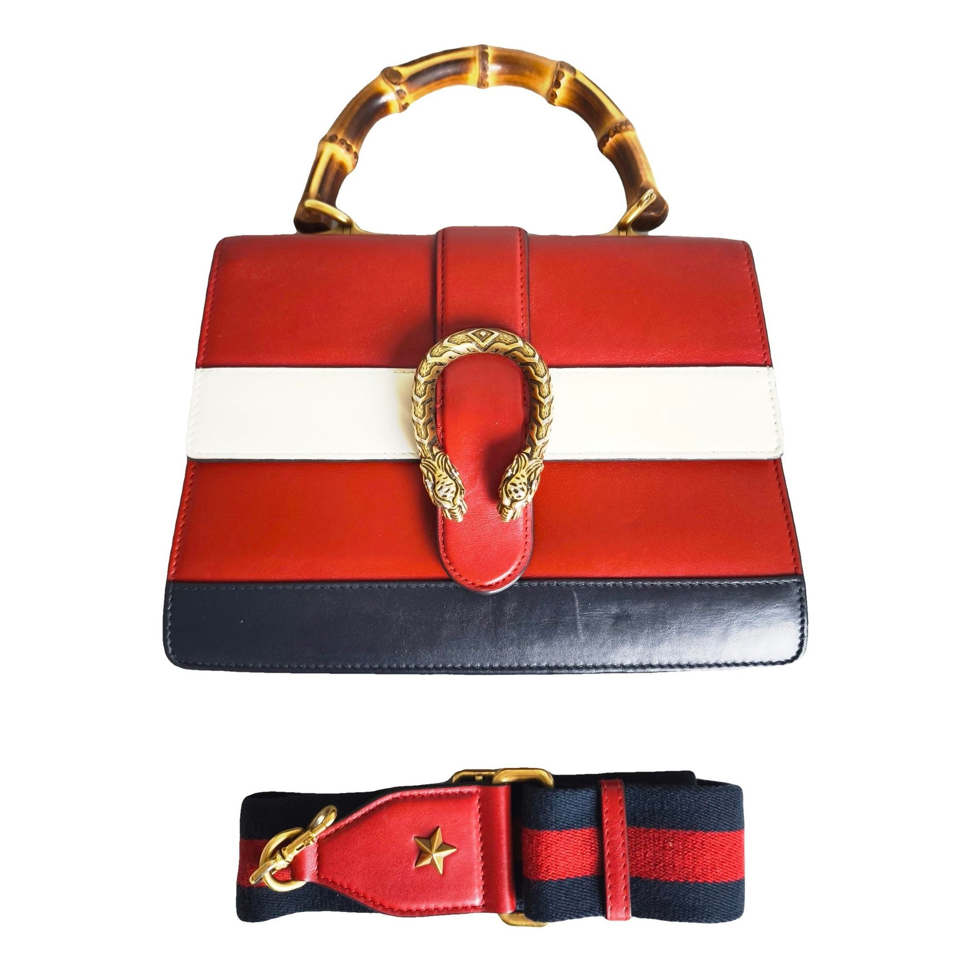 Dionysus Bamboo leather handbag