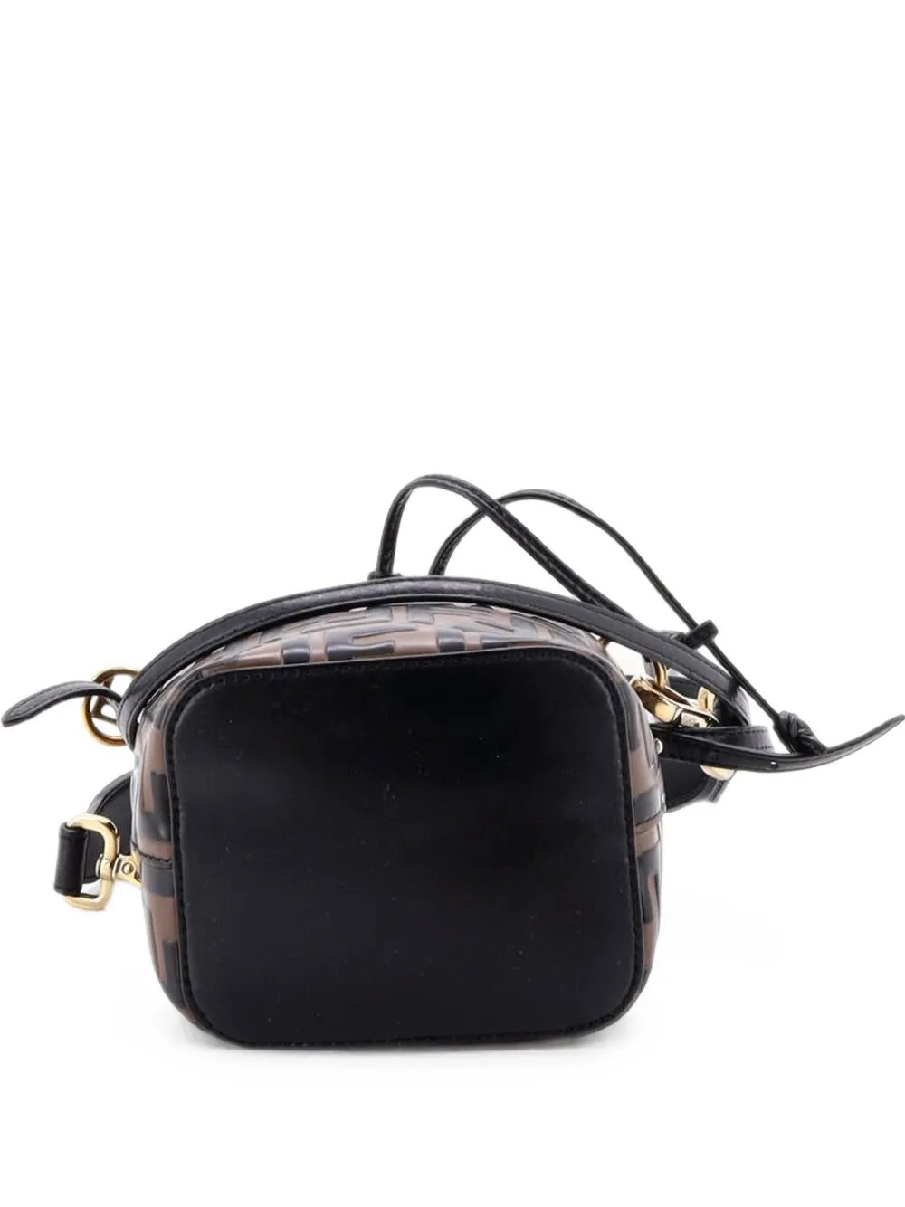 Mon Tresor Zucca Embossed Leather Mini bucket bag