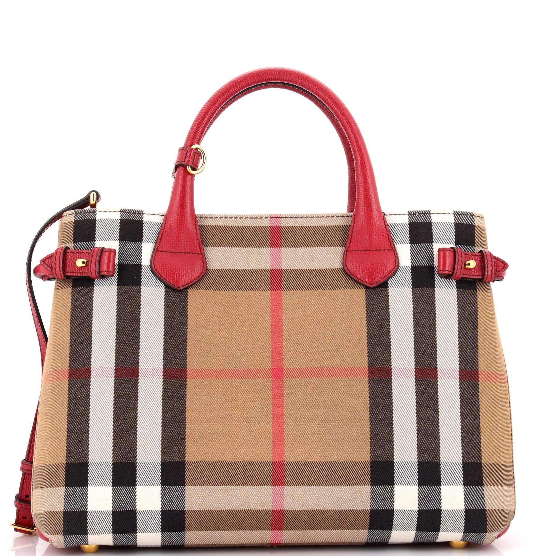 Burberry Banner Tote House Check Canvas Medium