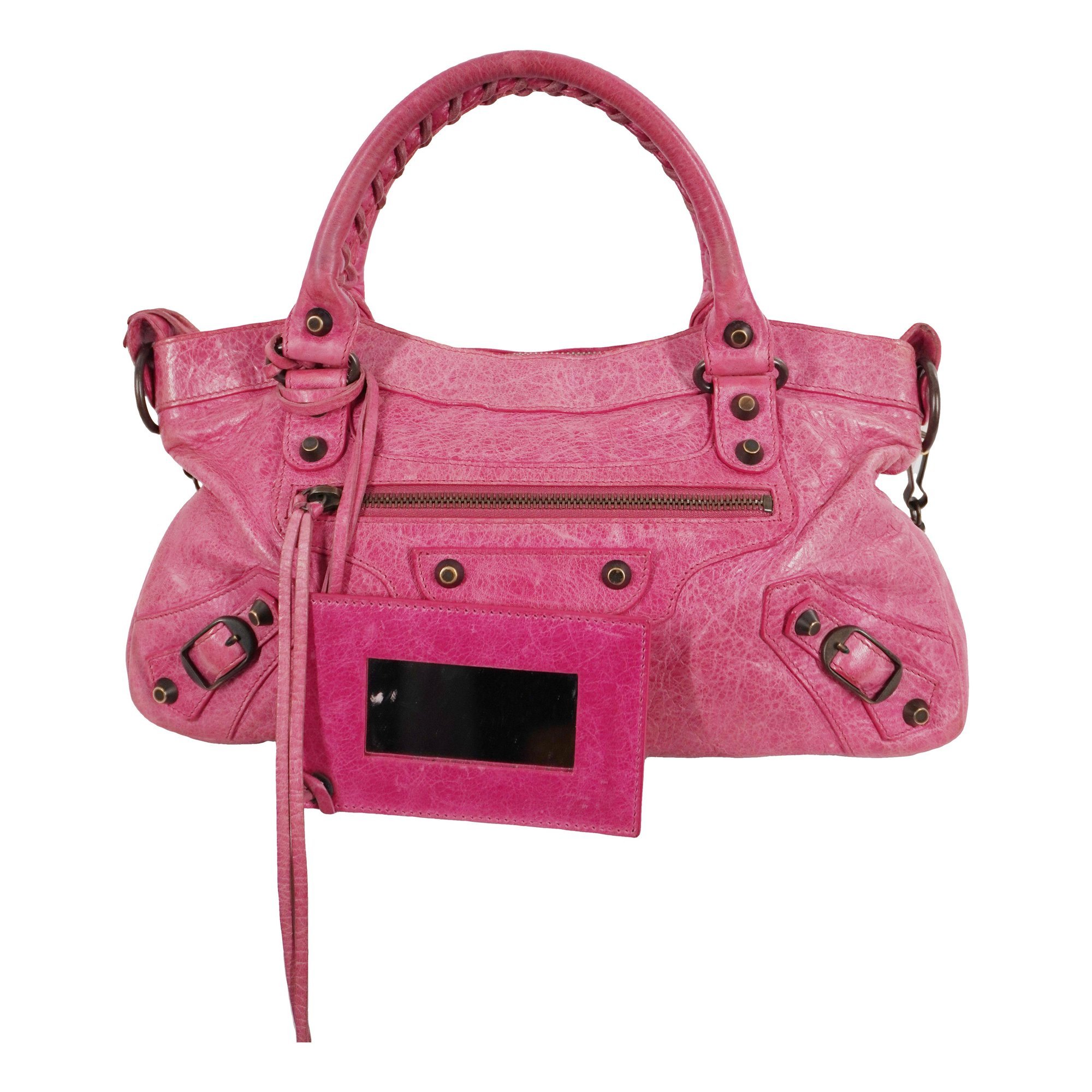 First leather handbag