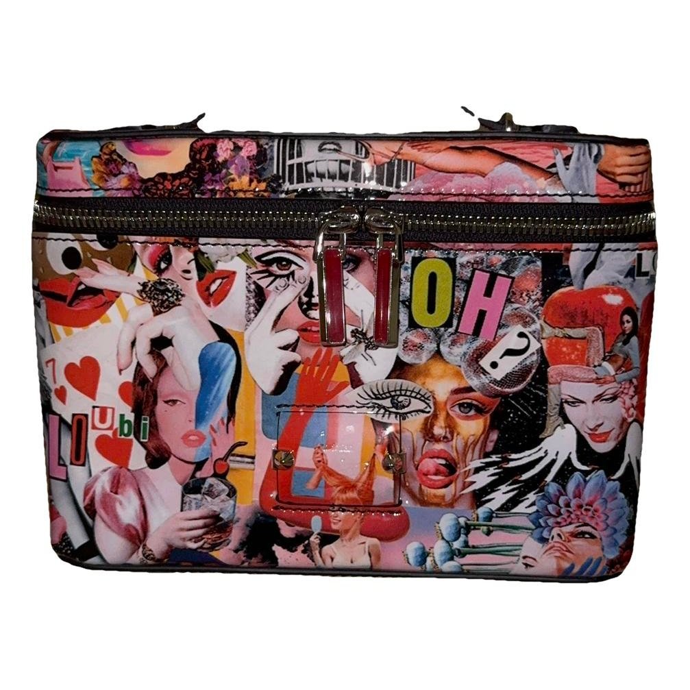Patent leather clutch bag