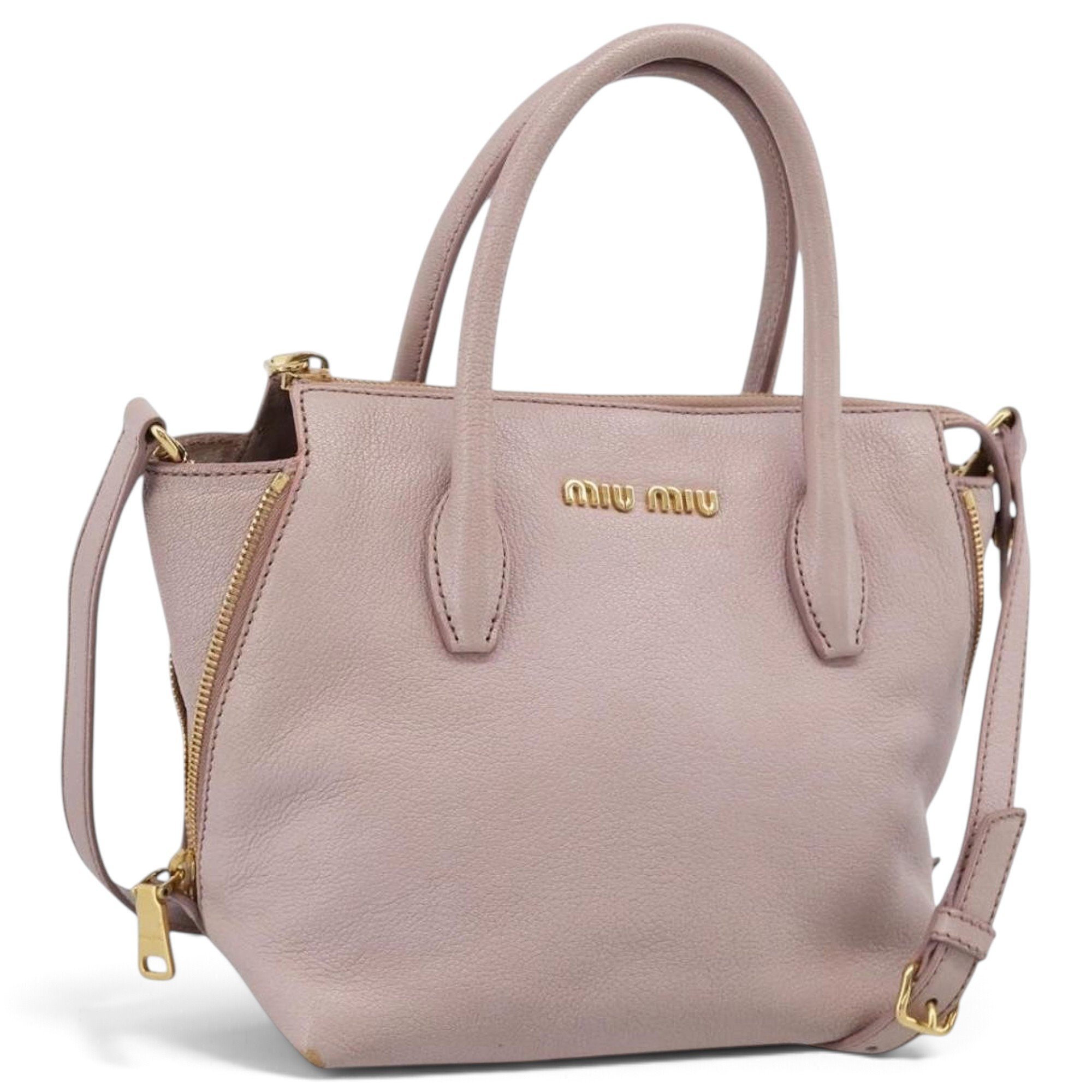 Madras leather handbag