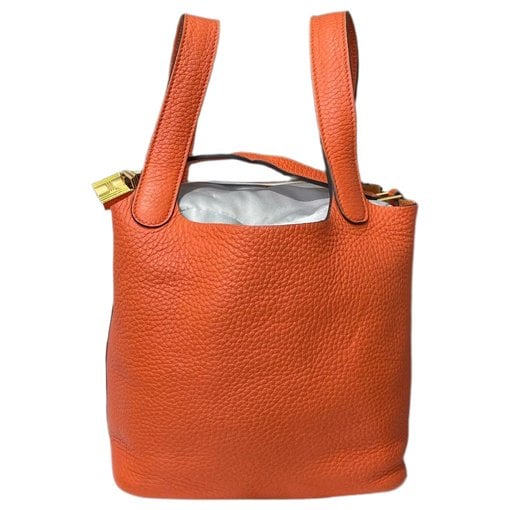 Picotin leather tote