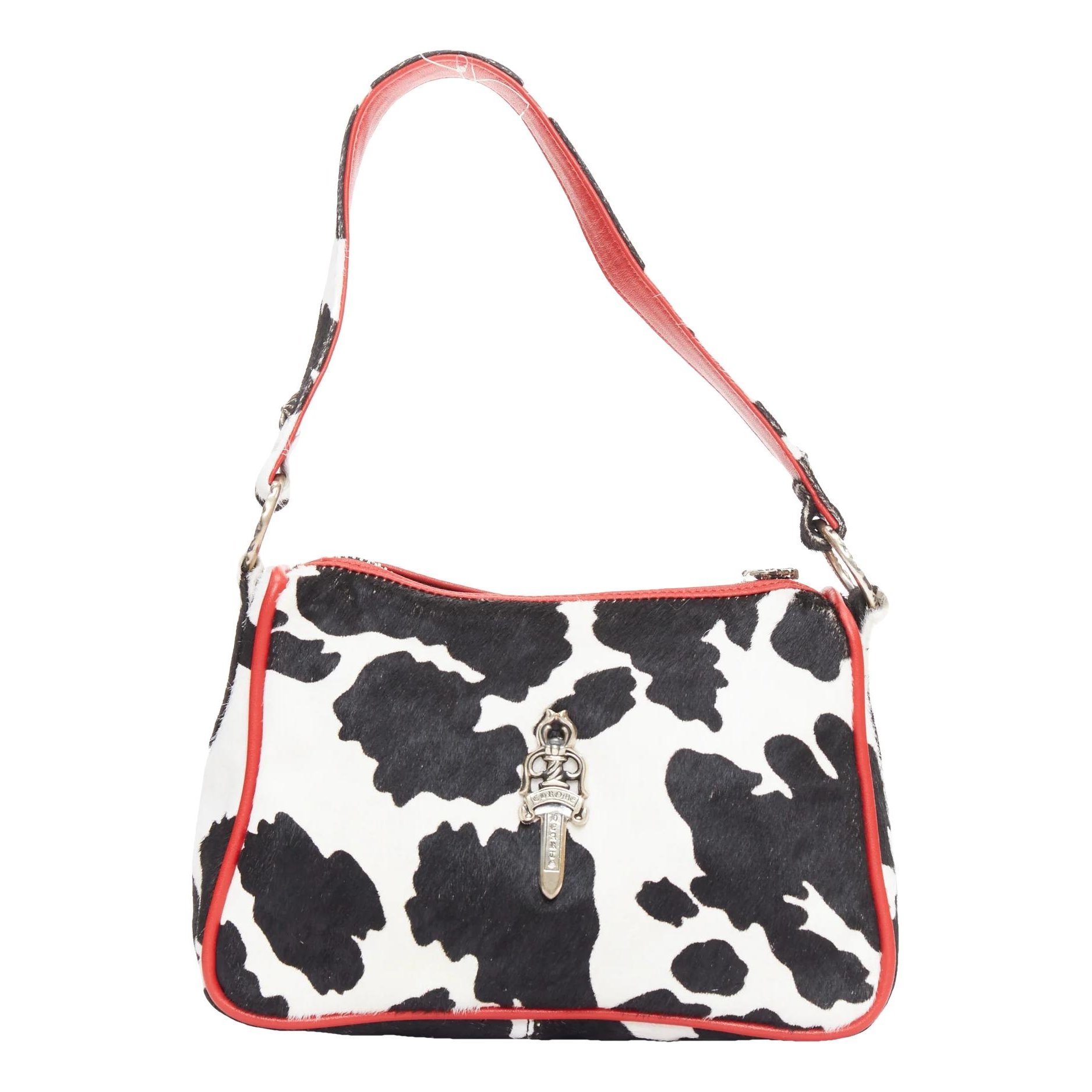 Chrome Hearts Pony-style calfskin handbag