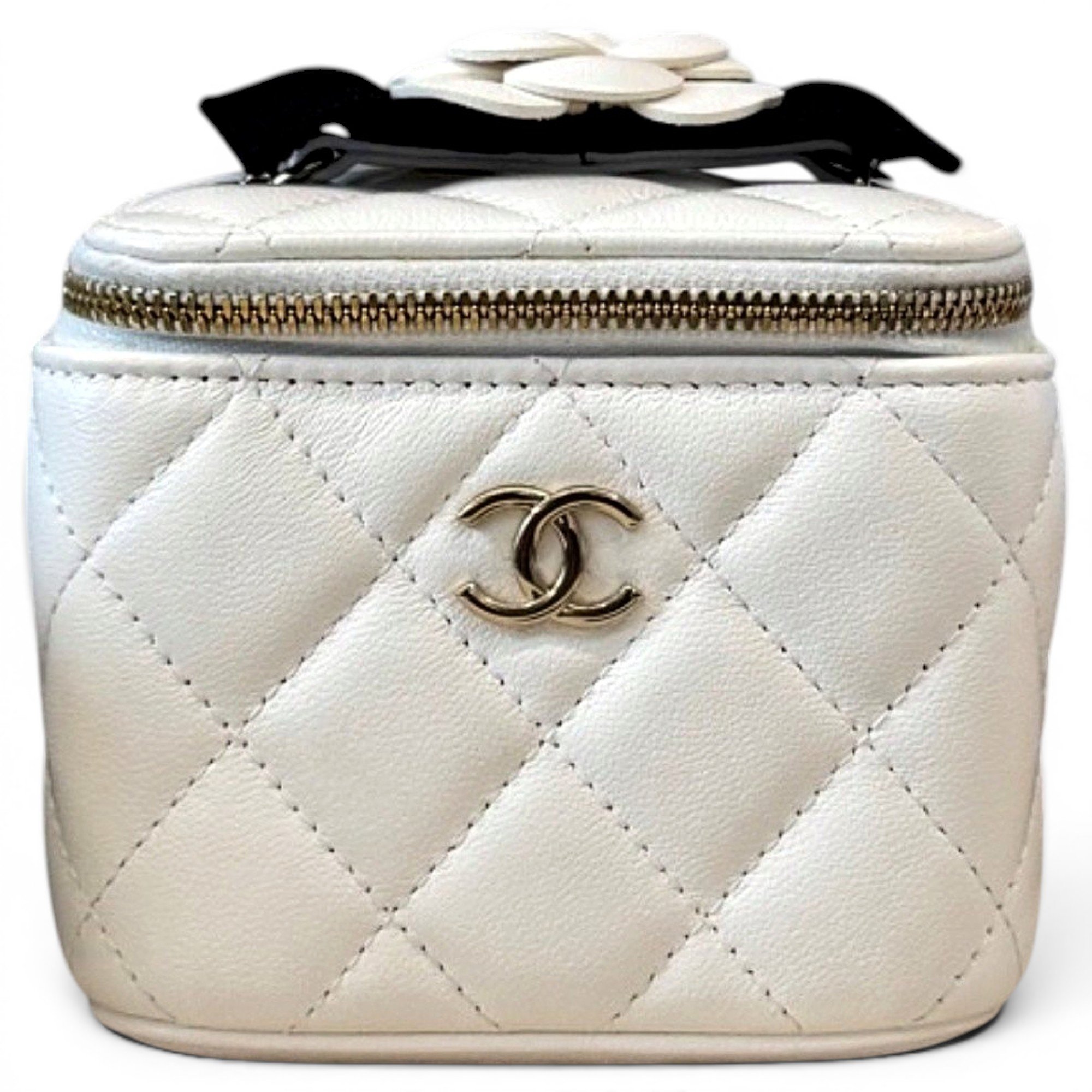 Vanity leather handbag