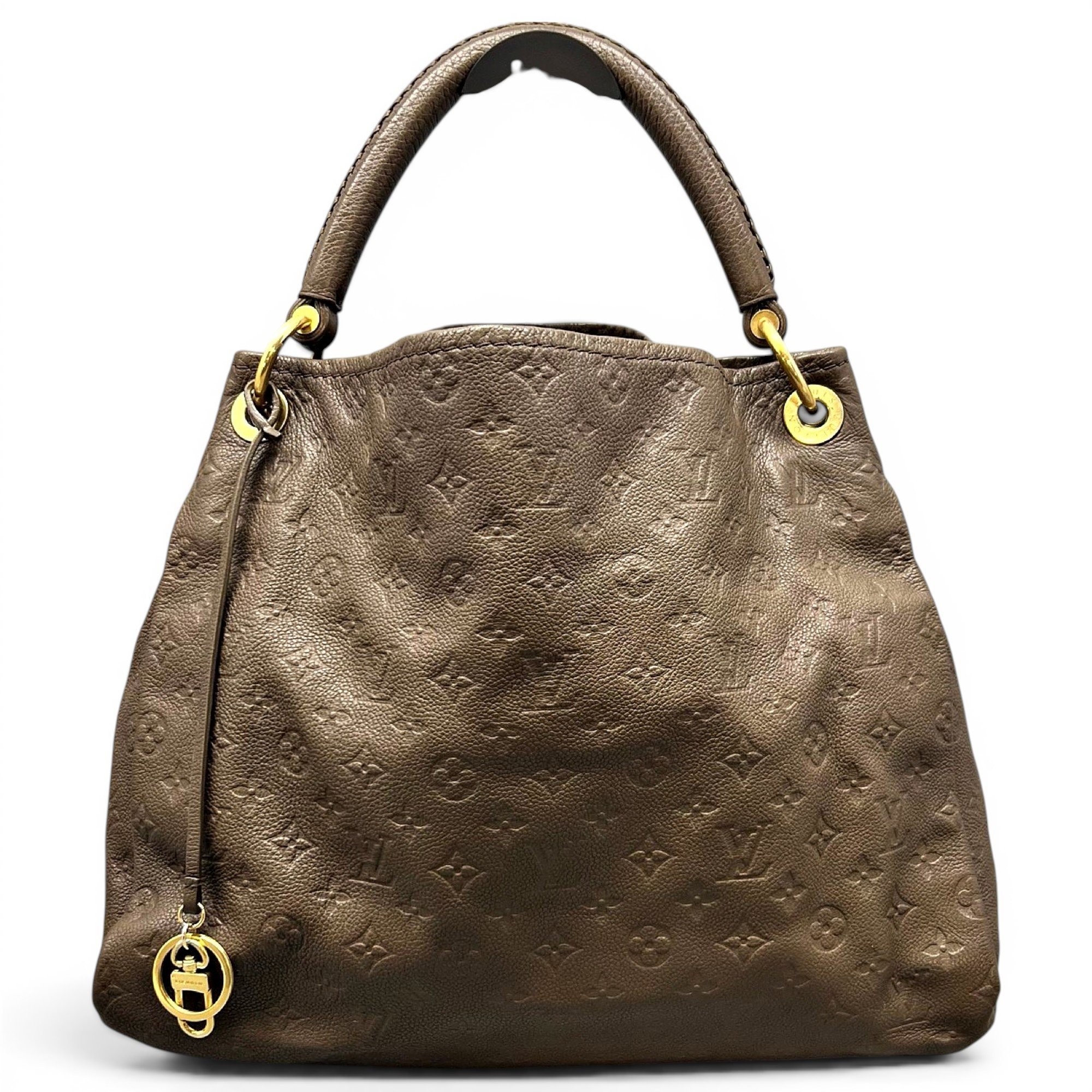 Artsy leather handbag