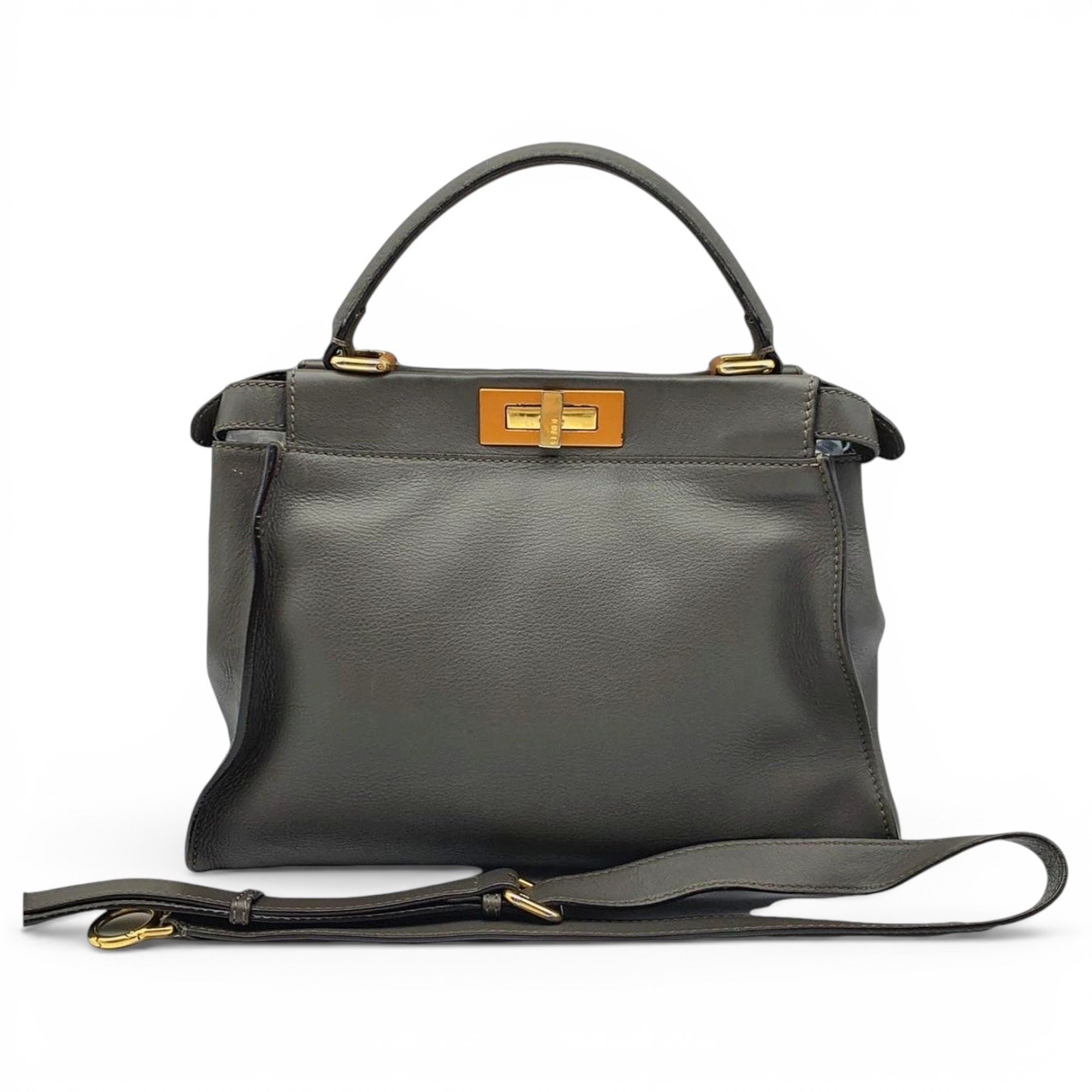 Peekaboo leather handbag