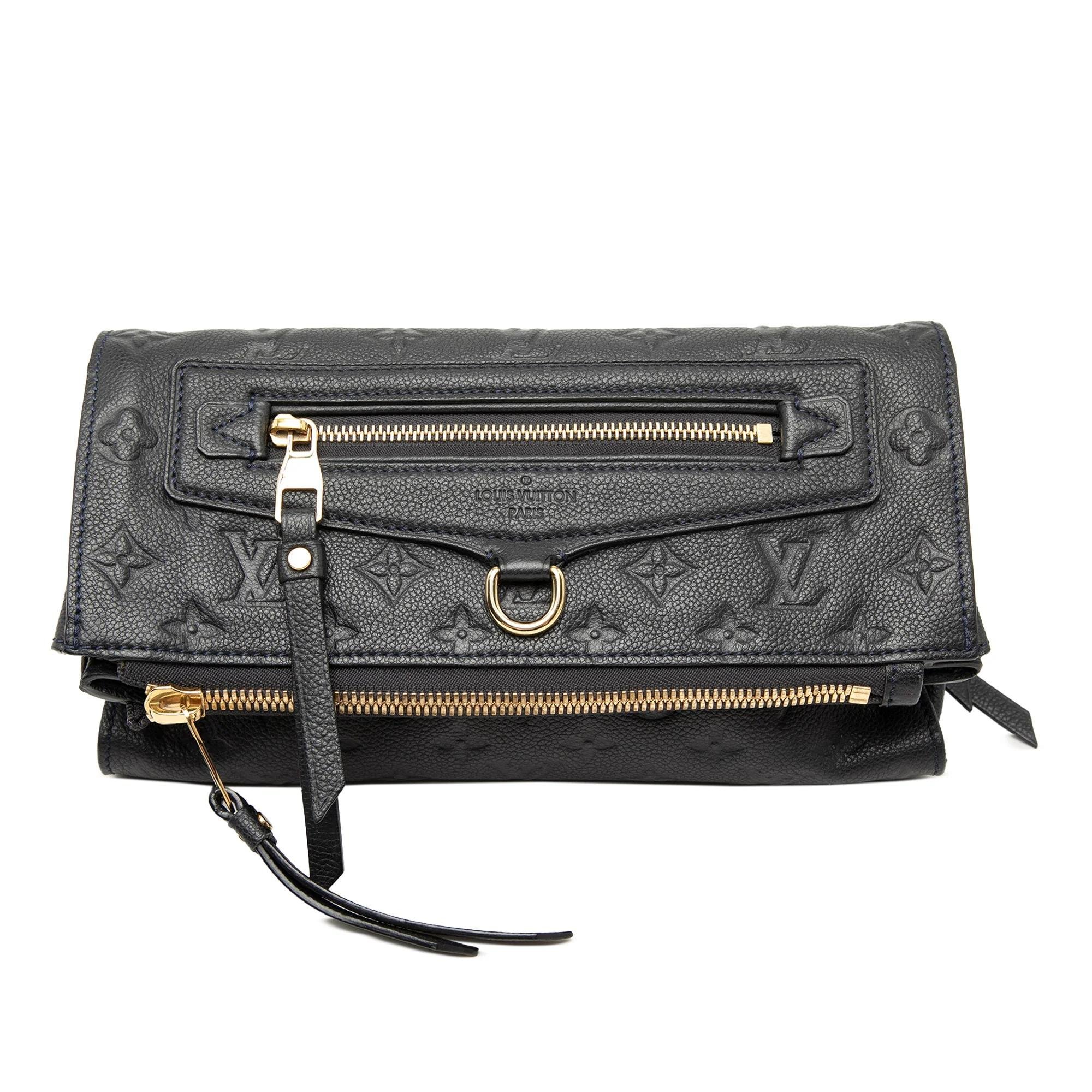 Pétillante leather clutch bag