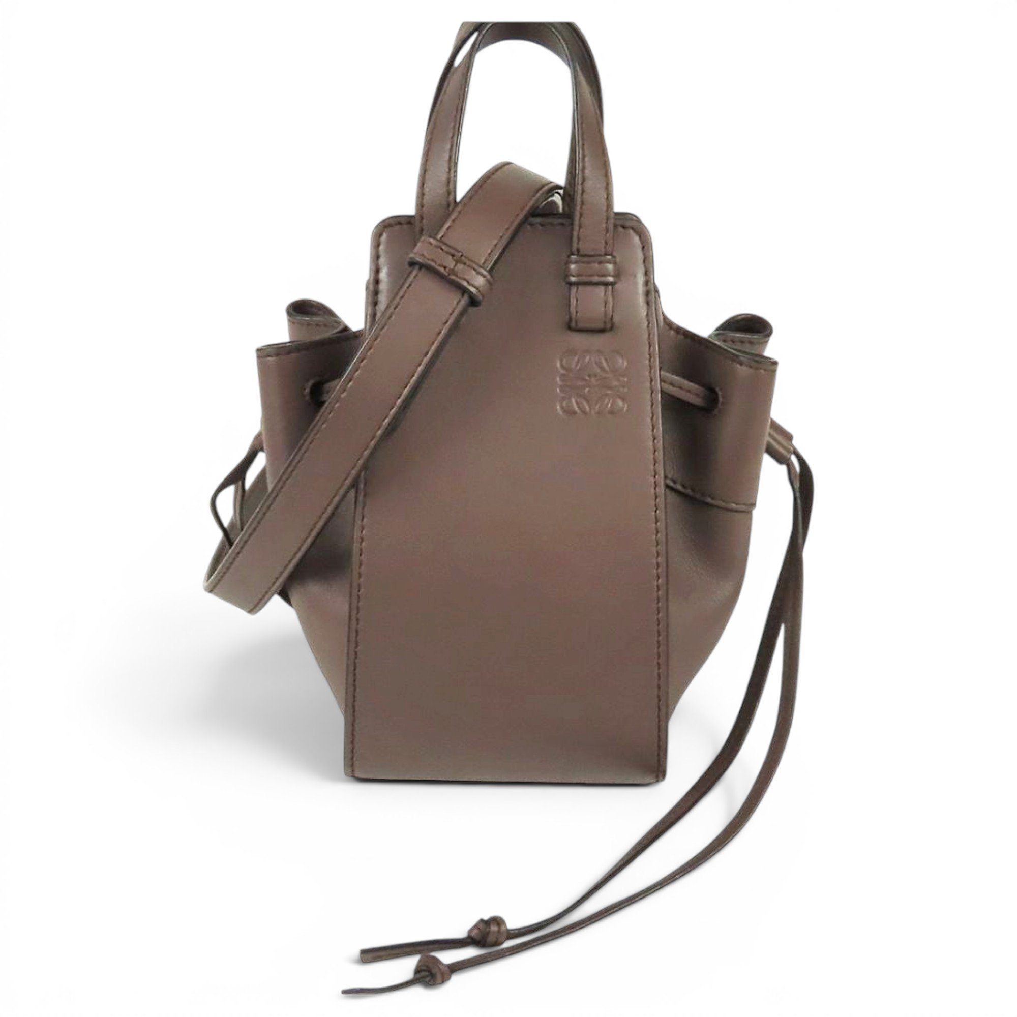 Hammock leather handbag