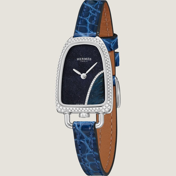Sans Coloris Galop d'Hermès Watch, Medium Model, 32 MM