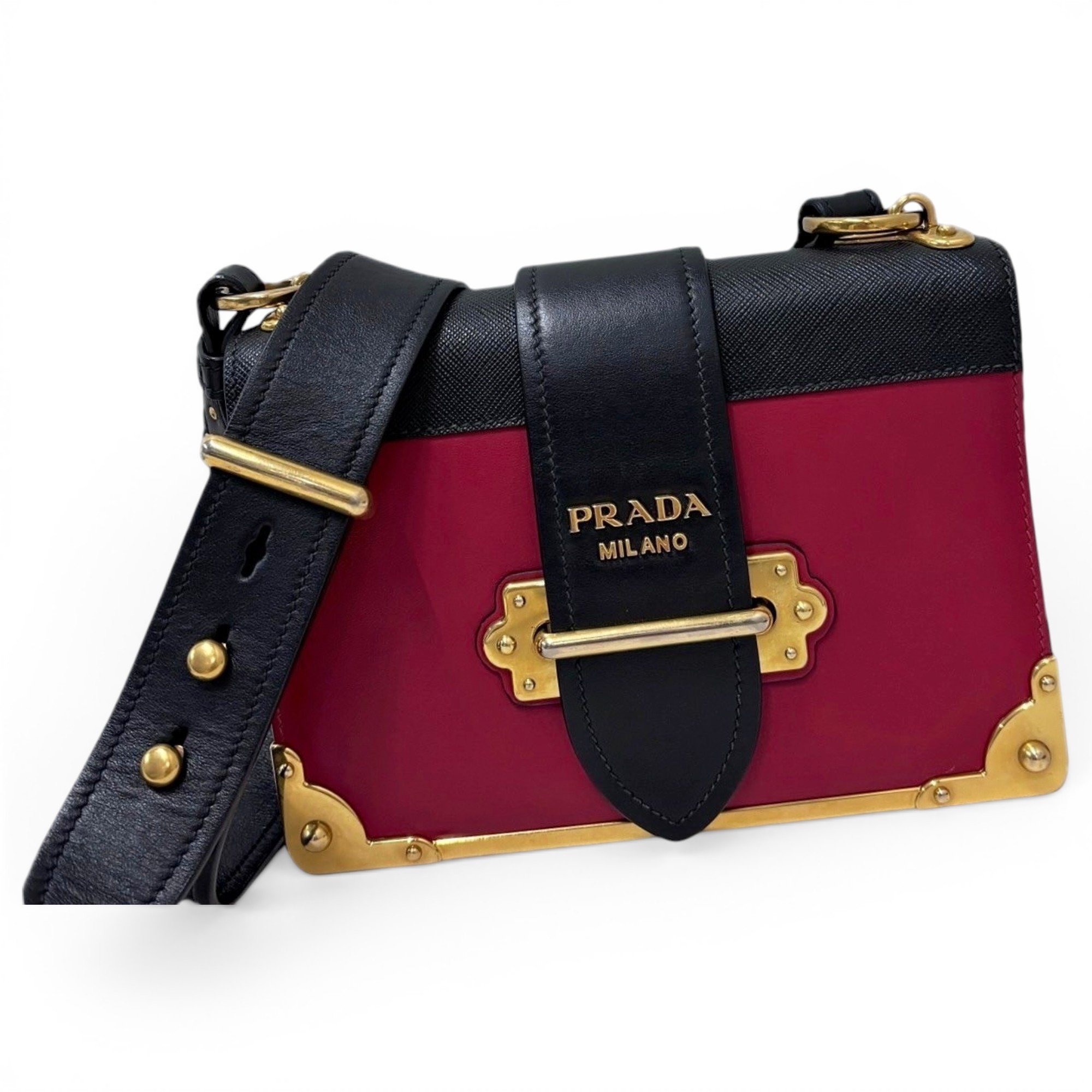 Cahier leather handbag