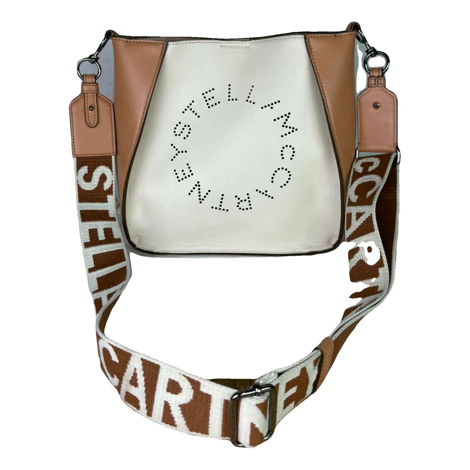 Logo vegan leather handbag