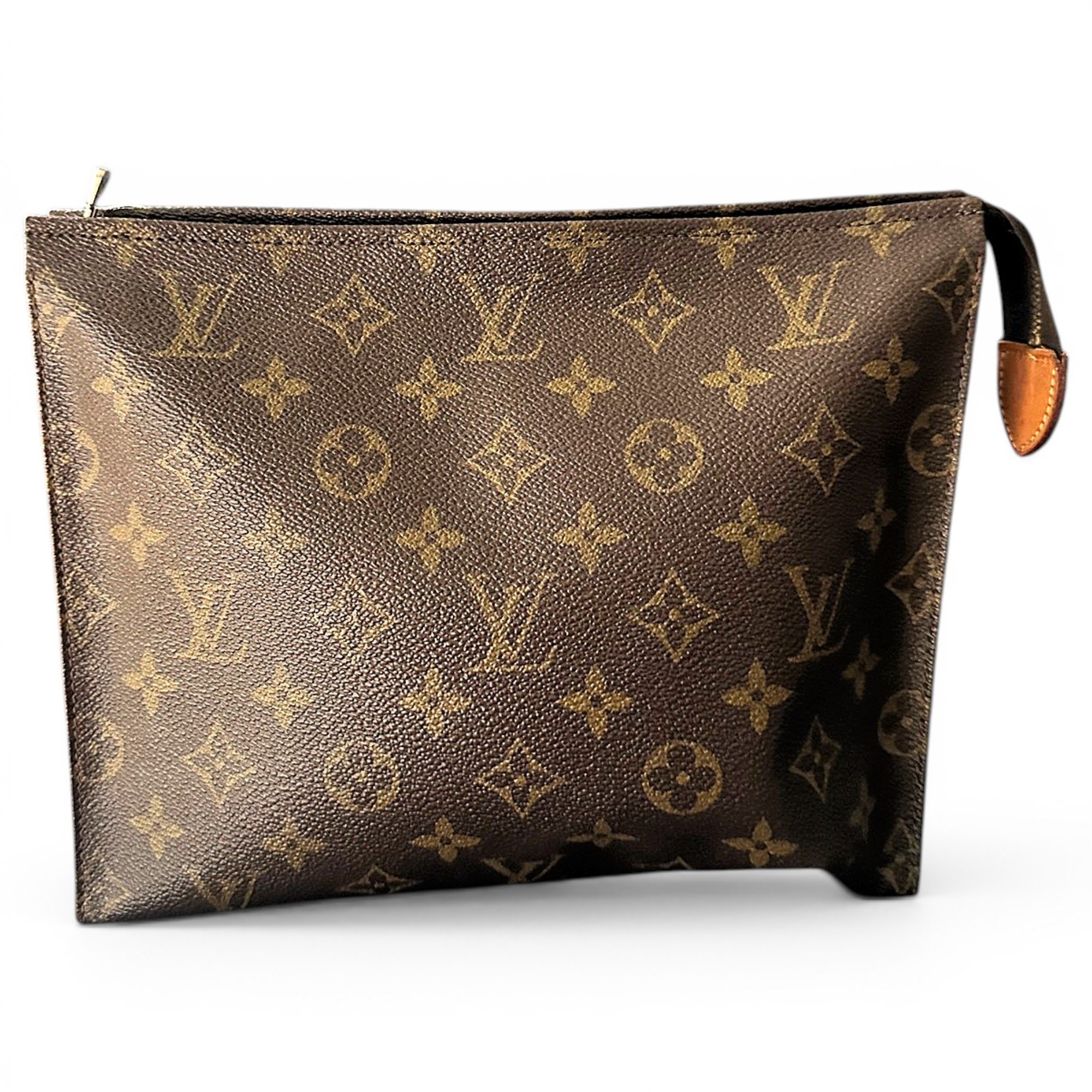 Leather clutch bag