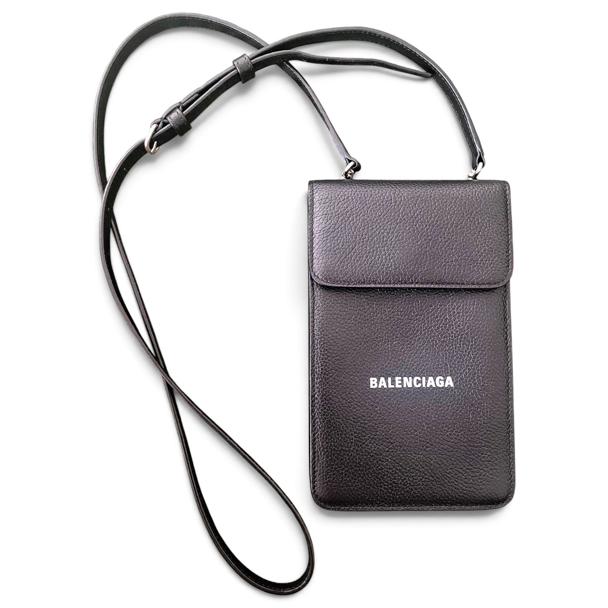 Leather clutch bag