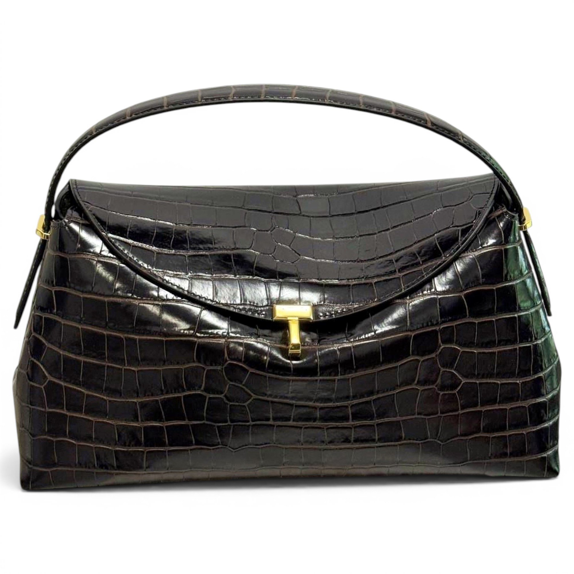 Toteme T-Lock leather handbag