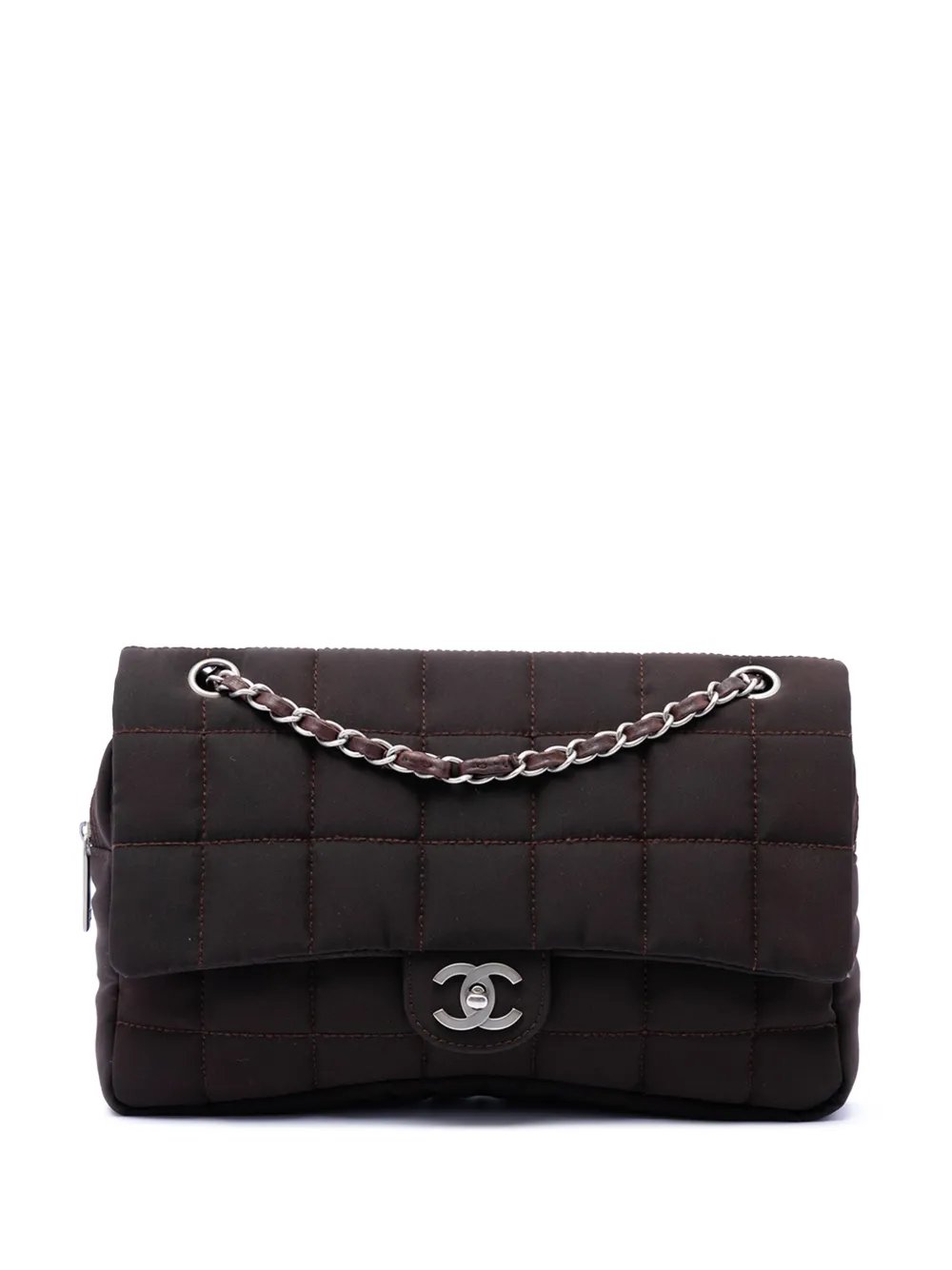 2003-2004 Medium Nylon Chocolate Bar Camera Flap shoulder bag