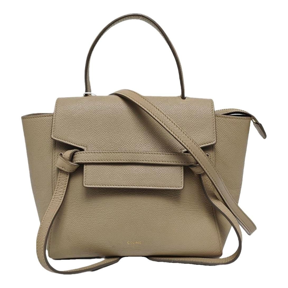 Belt leather handbag