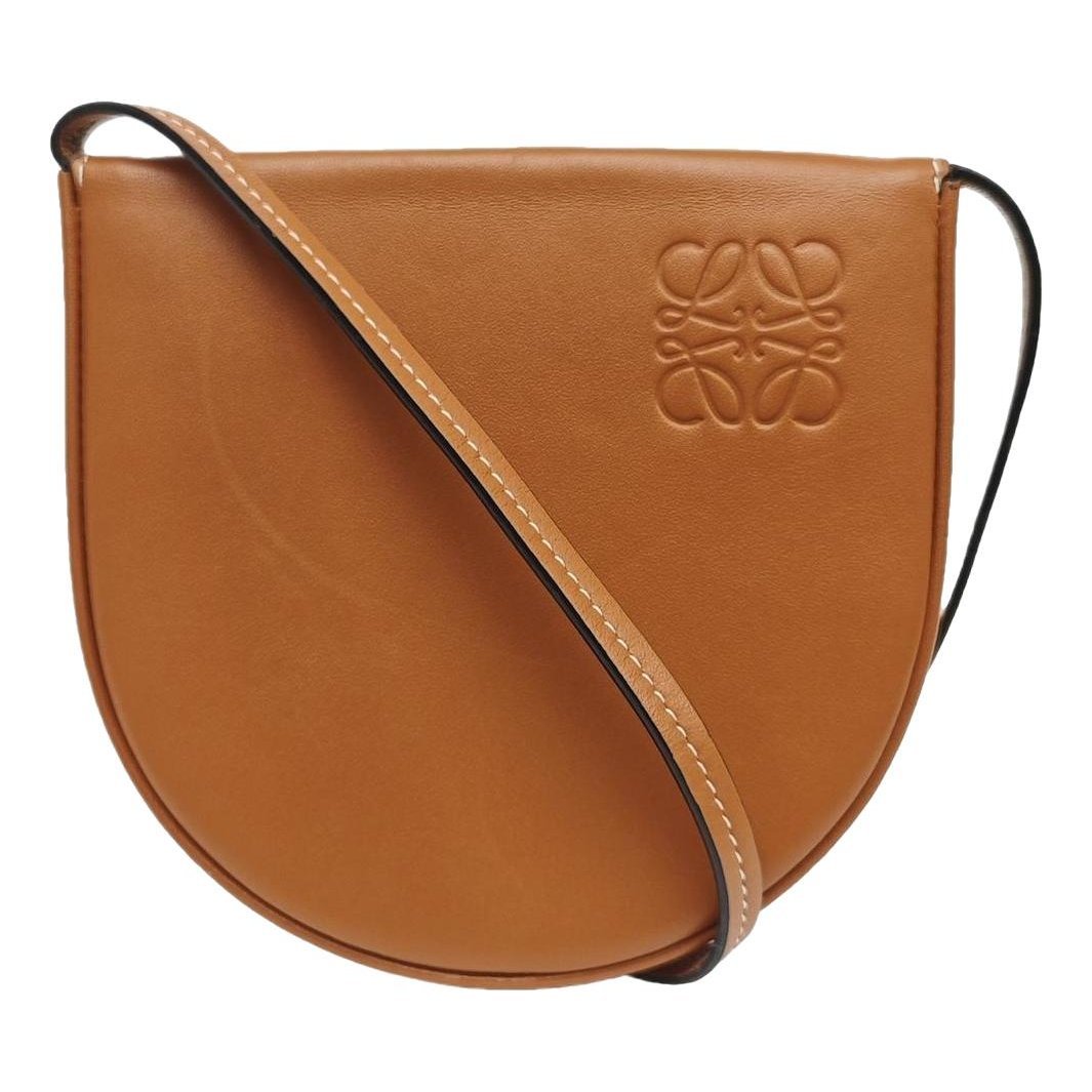 Heel leather handbag