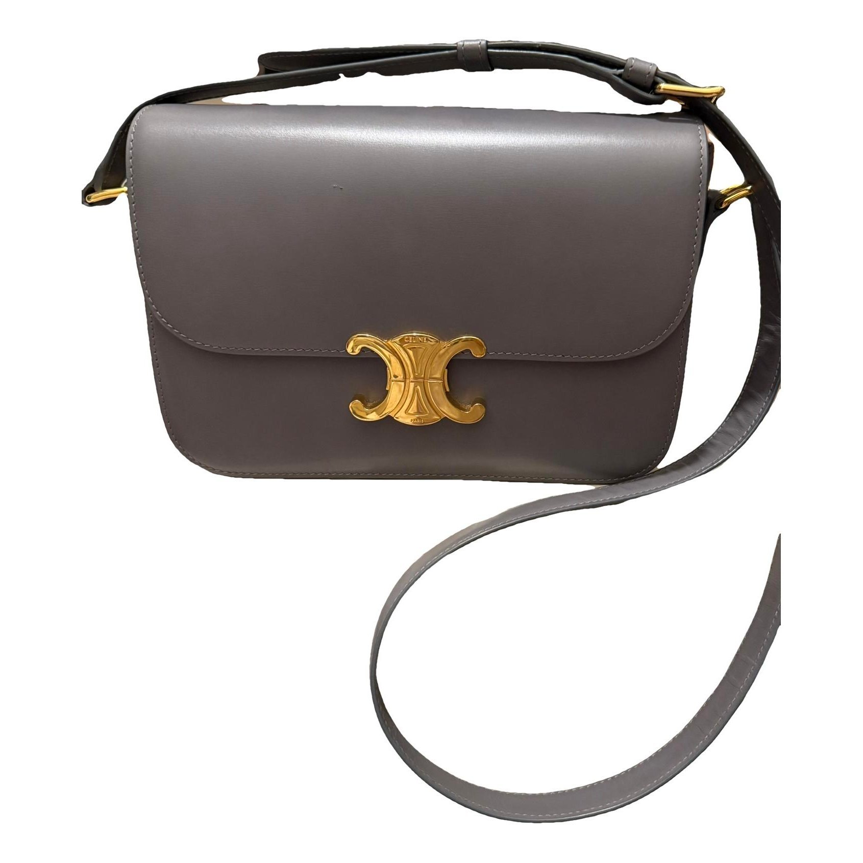 Triomphe leather handbag