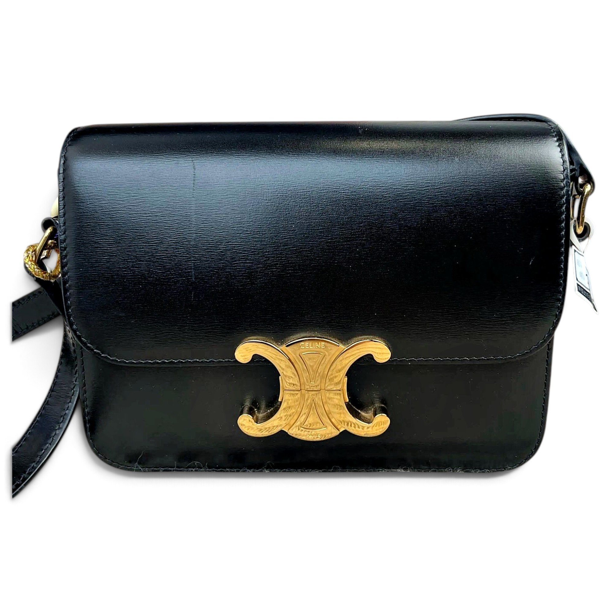 Triomphe leather handbag