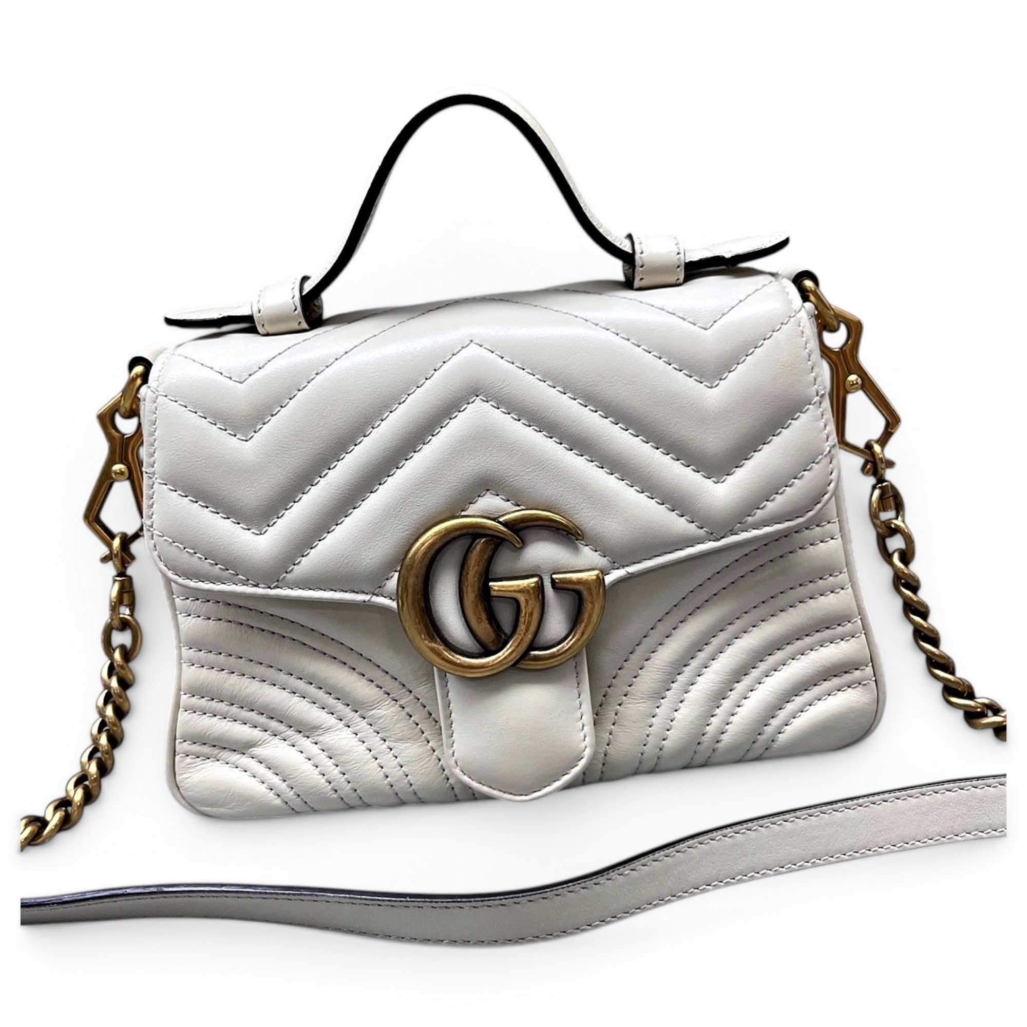GG Marmont Flap leather handbag