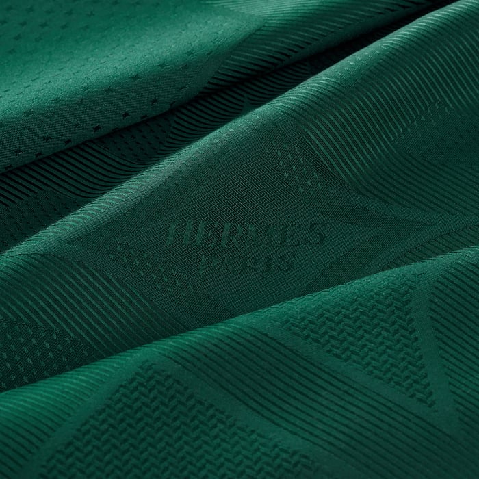 Vert Émeraude Eperon d'Or Scarf 135