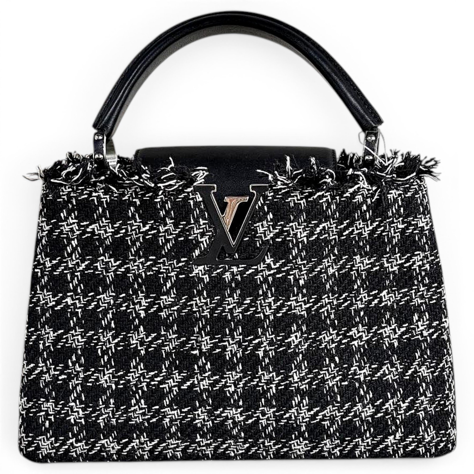 Capucines tweed tote