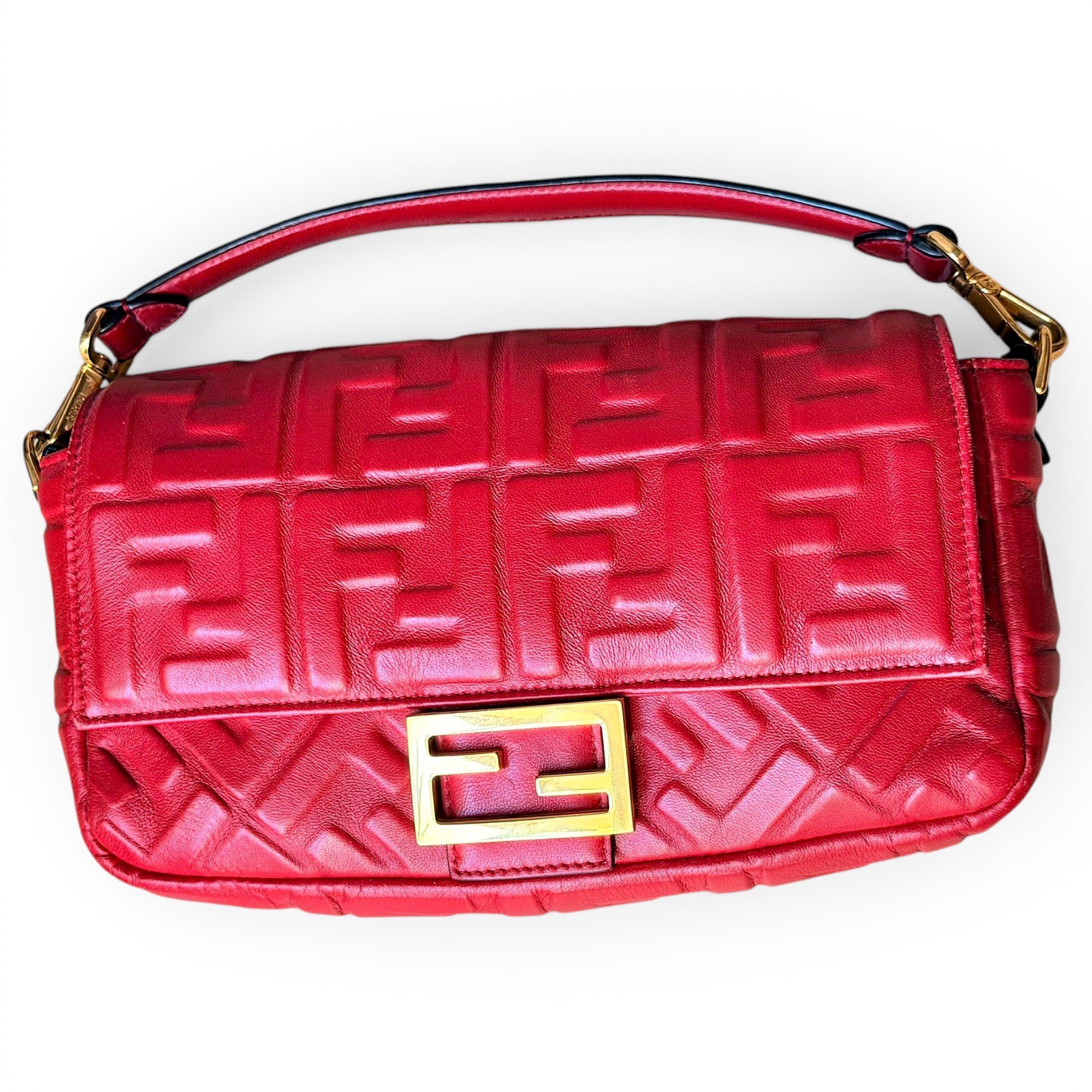 Baguette leather handbag