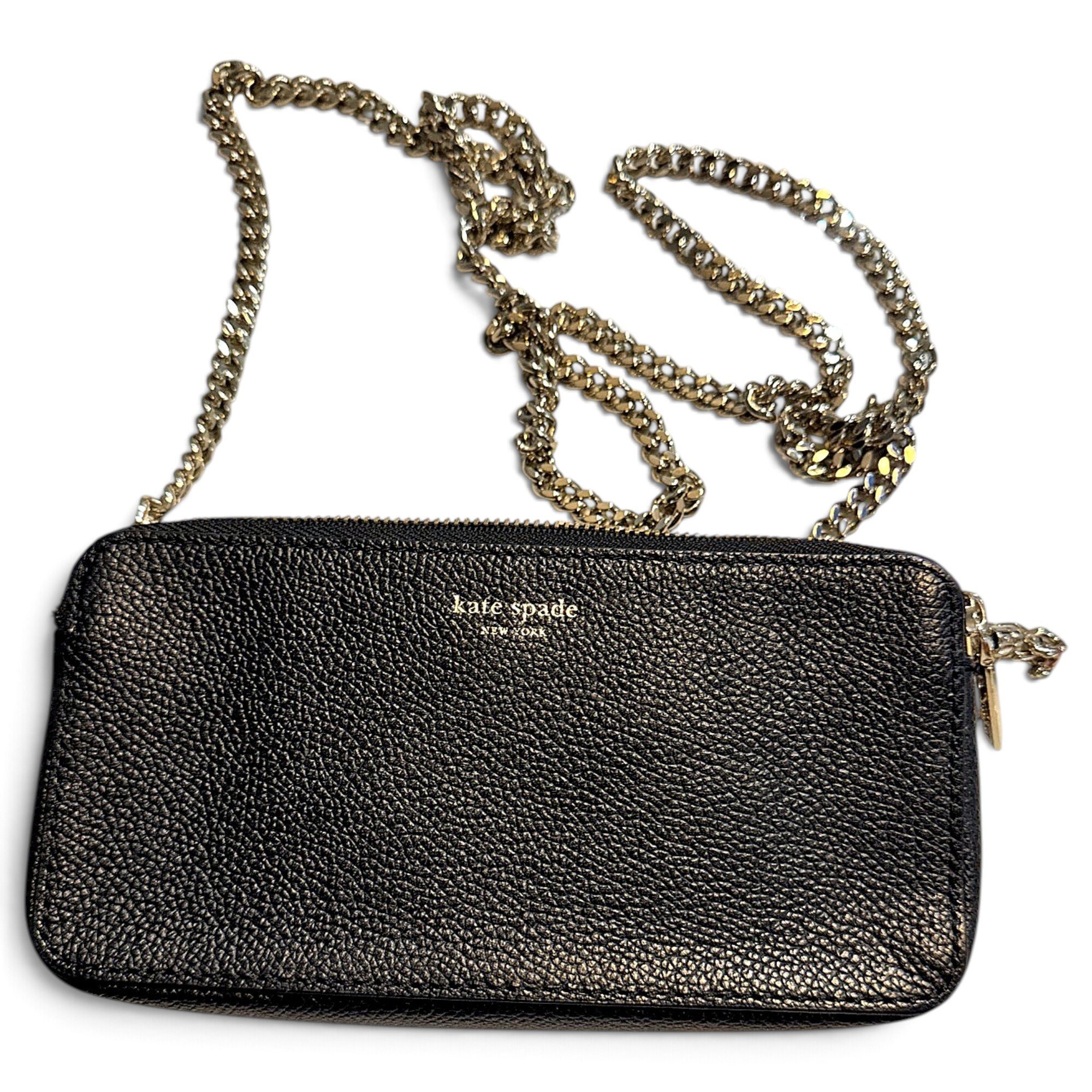 Leather clutch bag