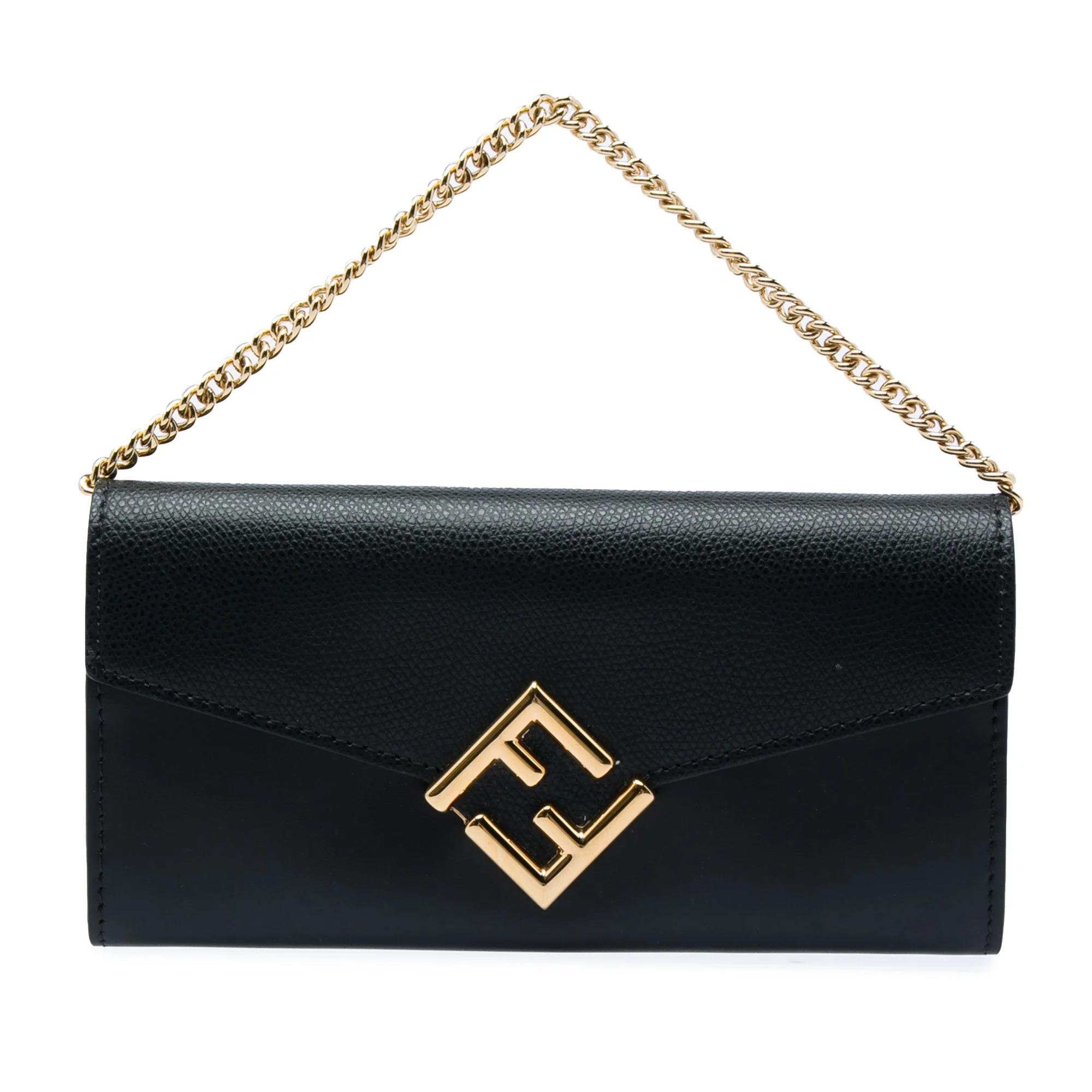 FF leather crossbody bag