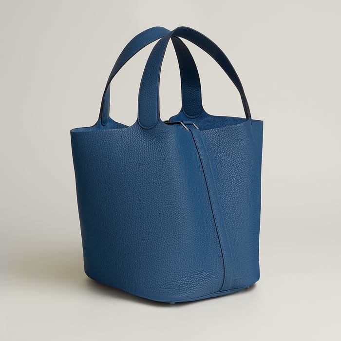 Bleu Tie Picotin Lock 26 Bag