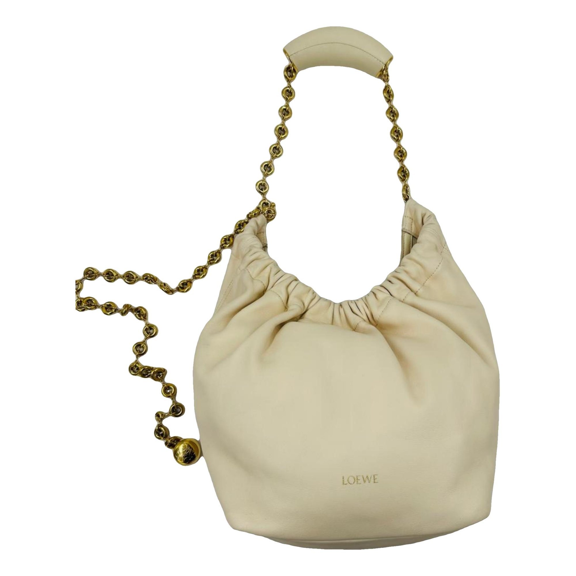 Squeeze leather handbag