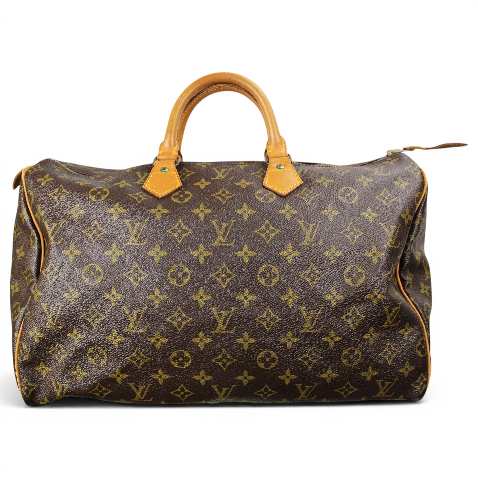 Speedy leather handbag