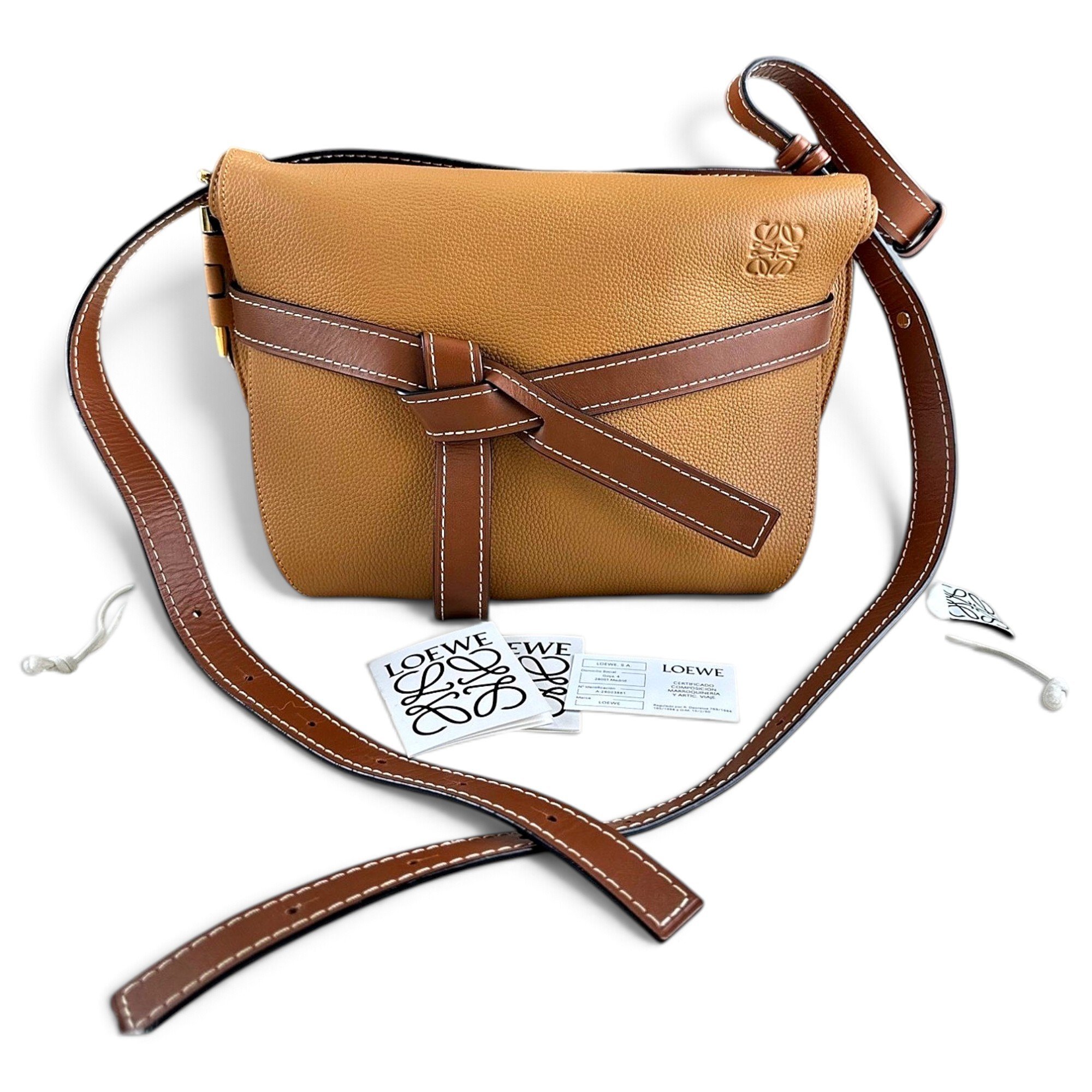 Gate leather handbag