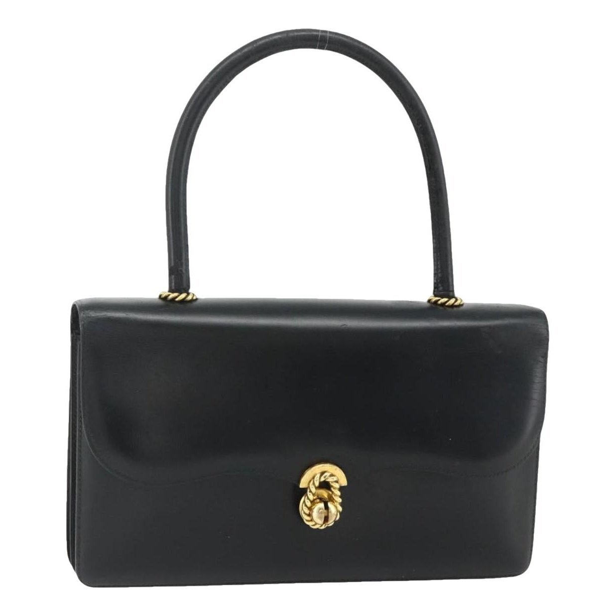 H leather handbag