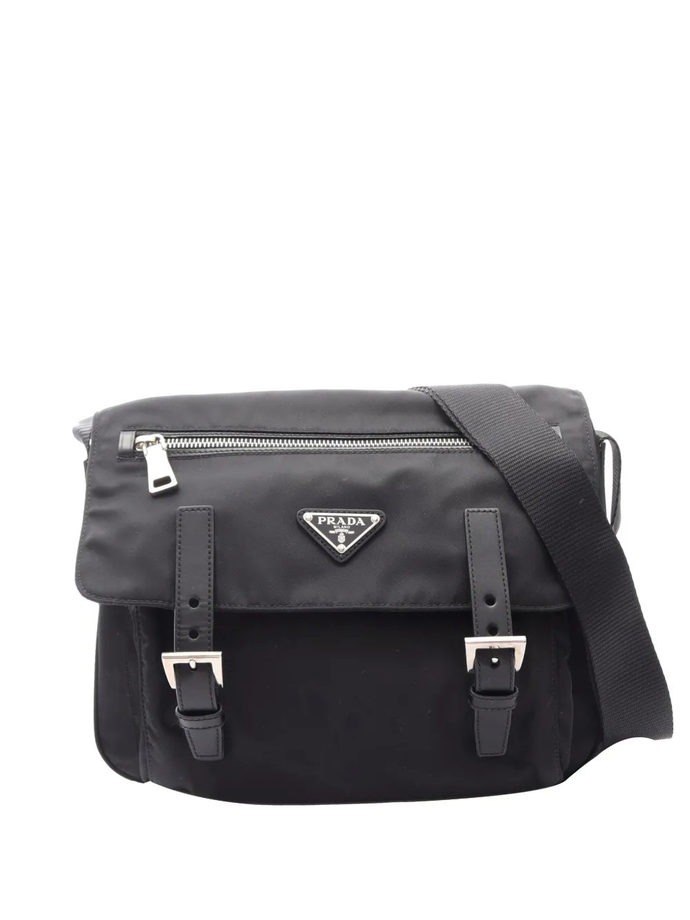 2013-2026 Tessuto Zip Double Buckle Messenger Bag crossbody bag