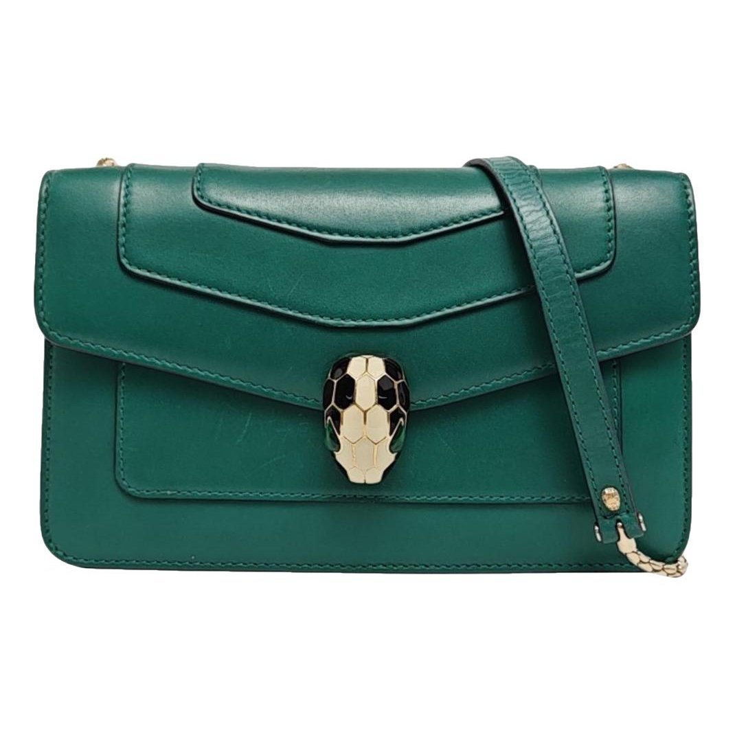 Serpenti leather handbag