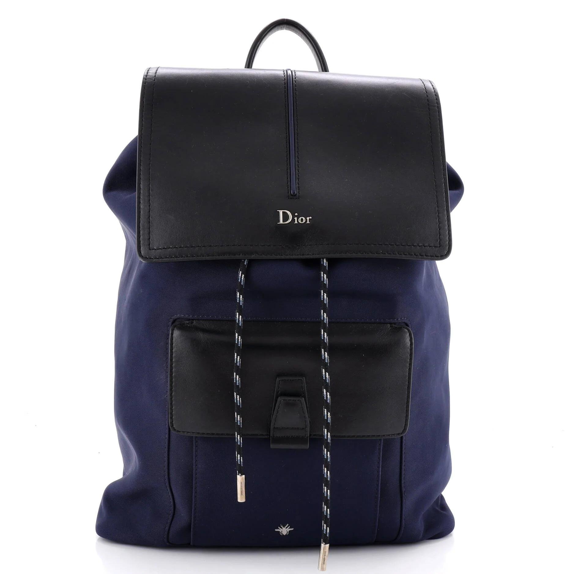 Leather backpack