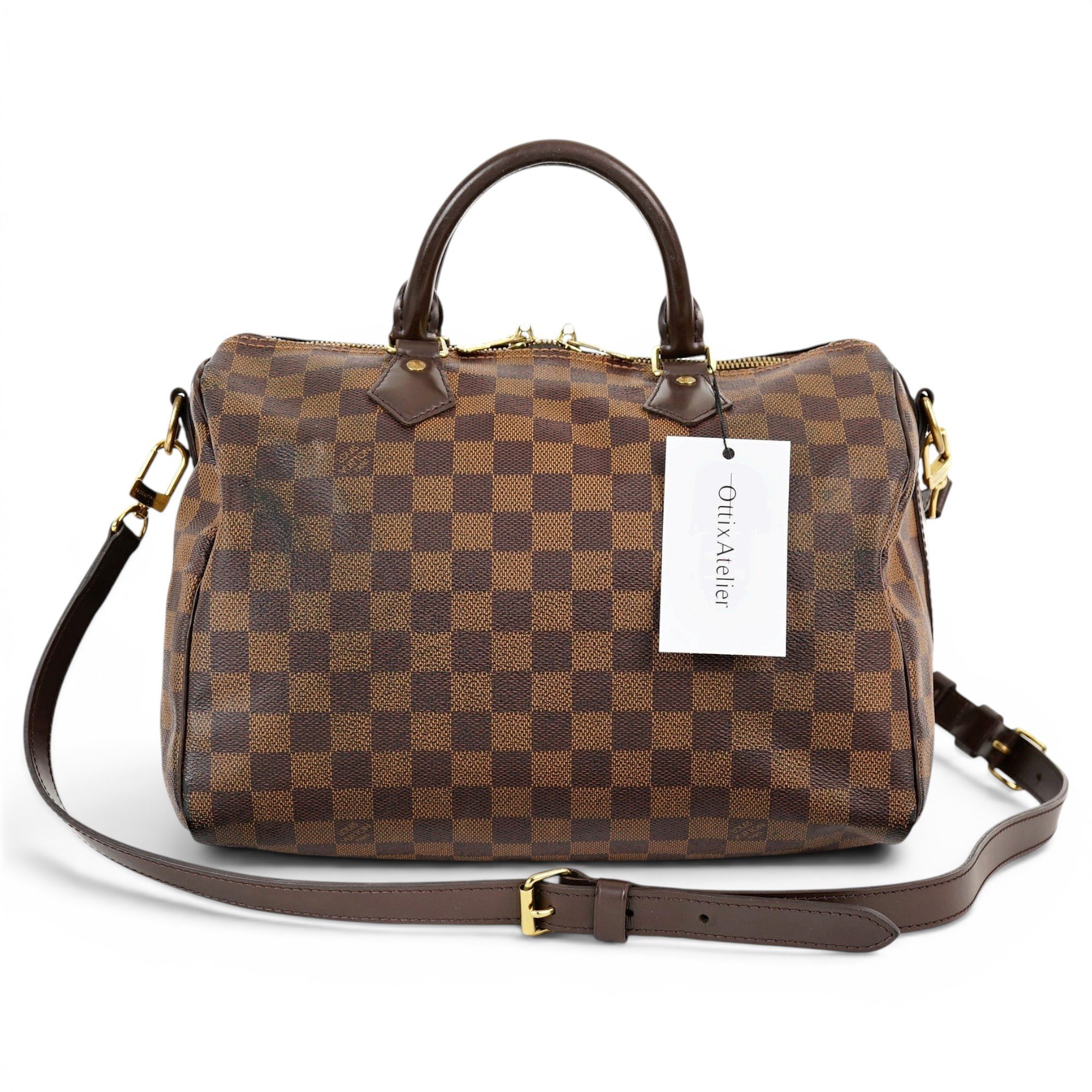 Speedy leather handbag