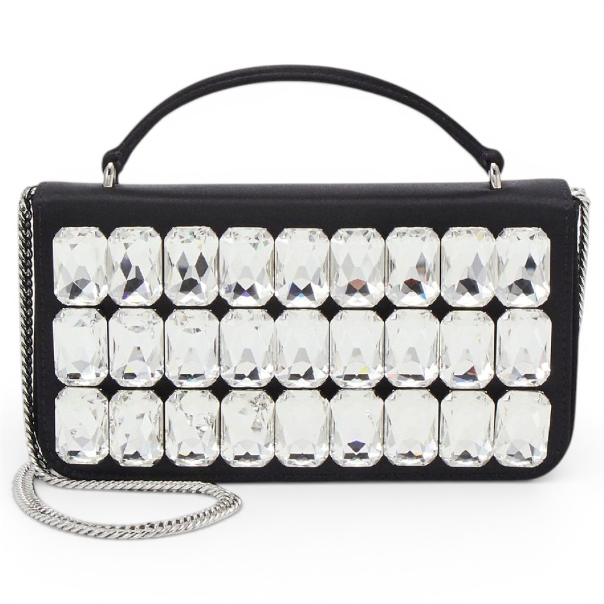 Biker silk crossbody bag