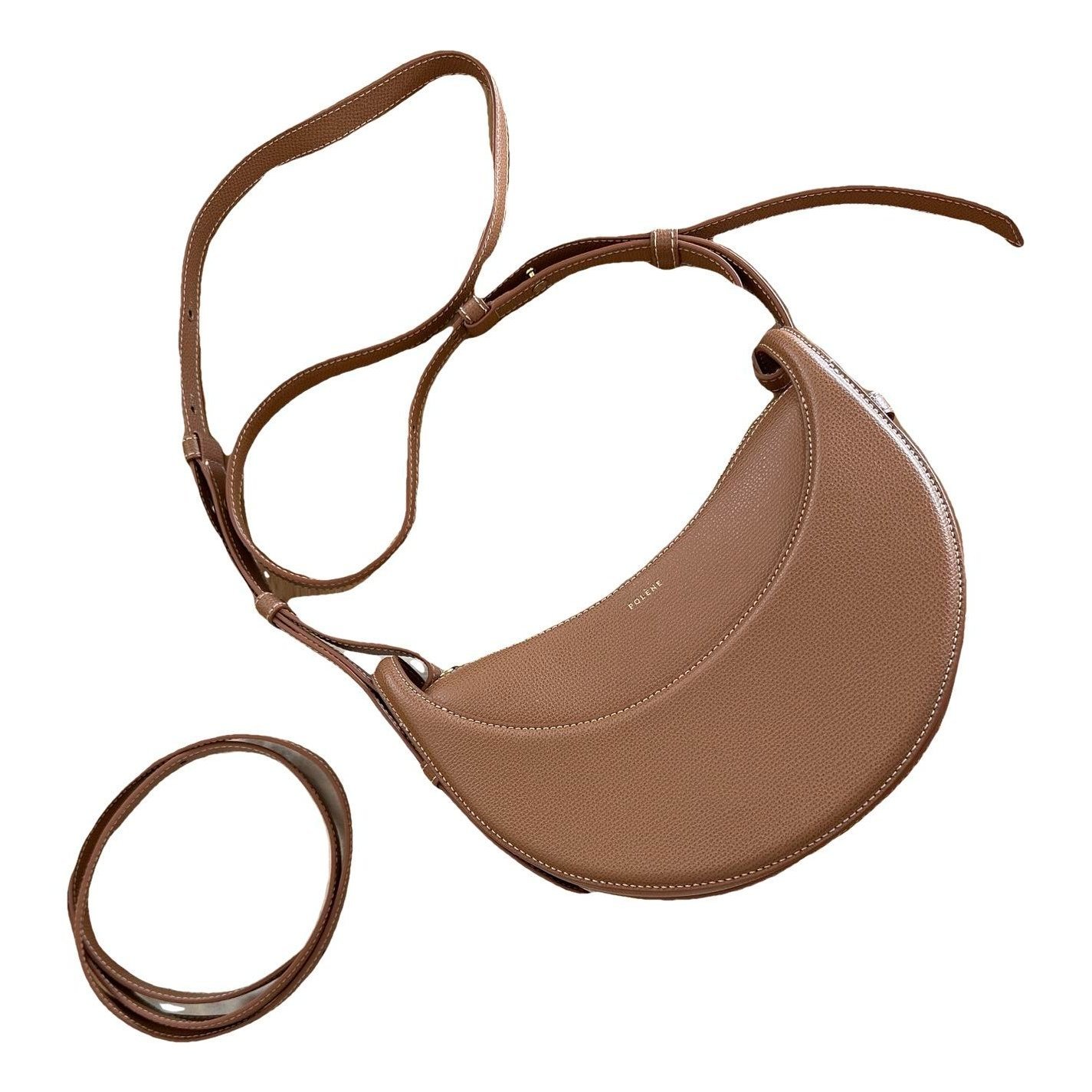 Polene Leather clutch bag