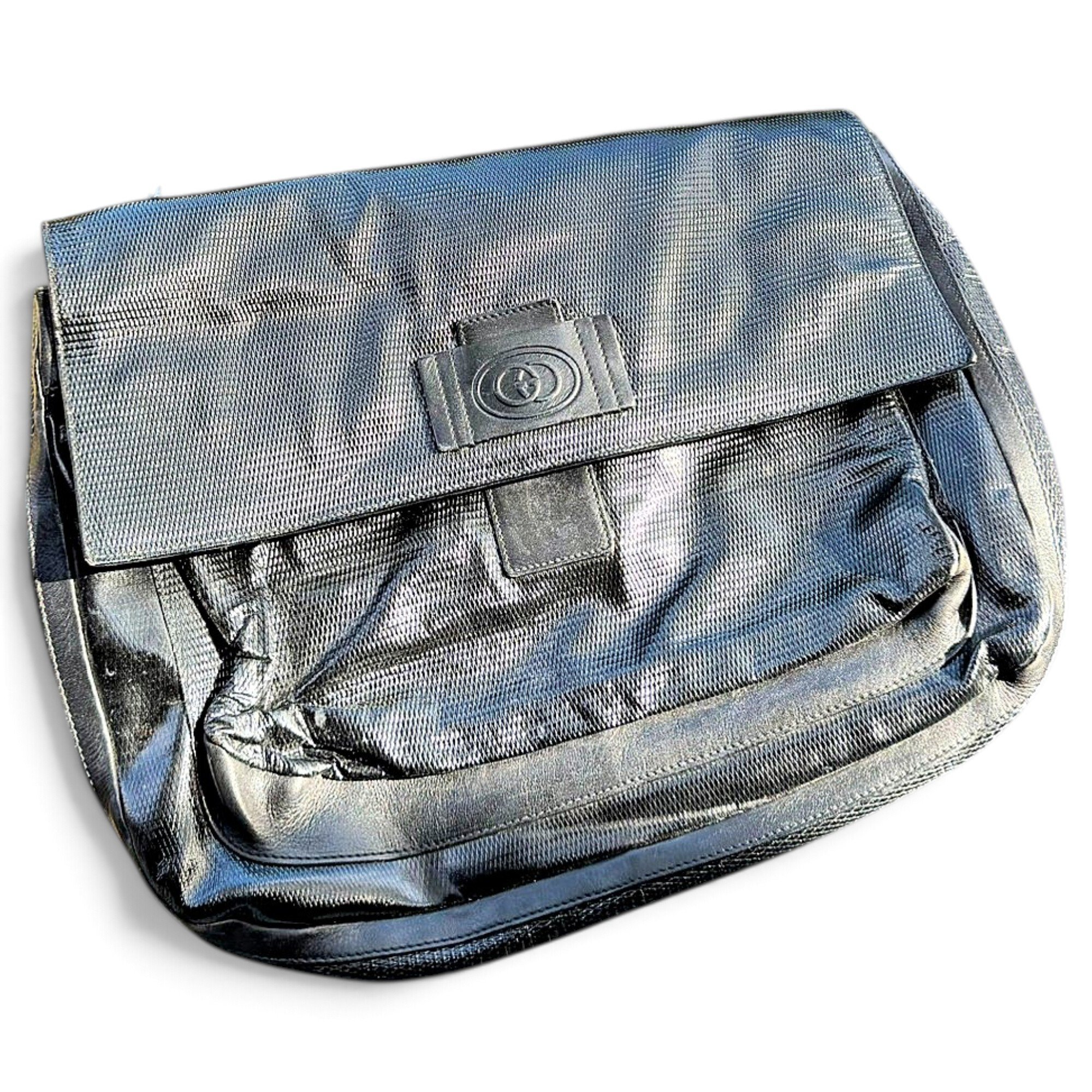 Patent leather handbag