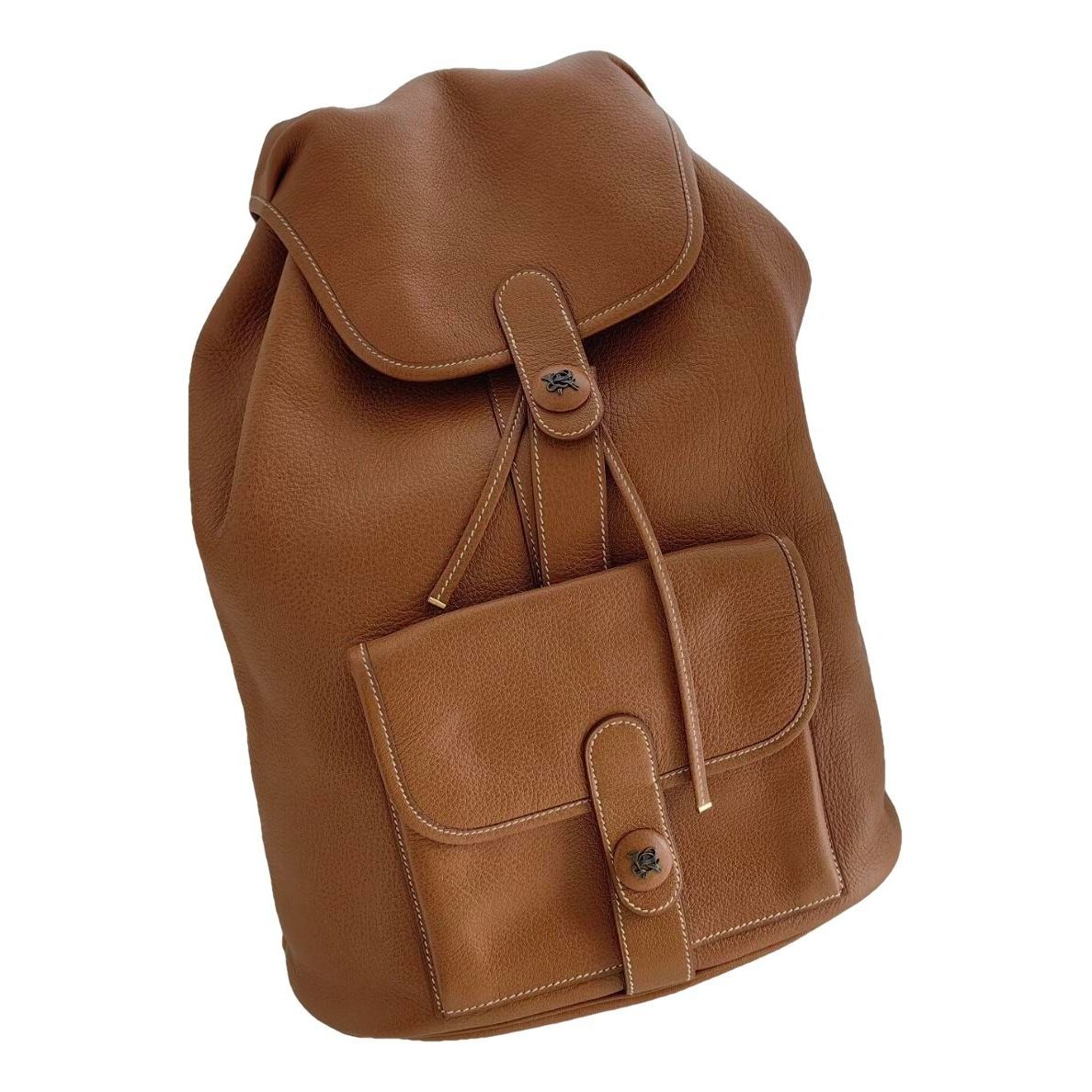 Leather backpack