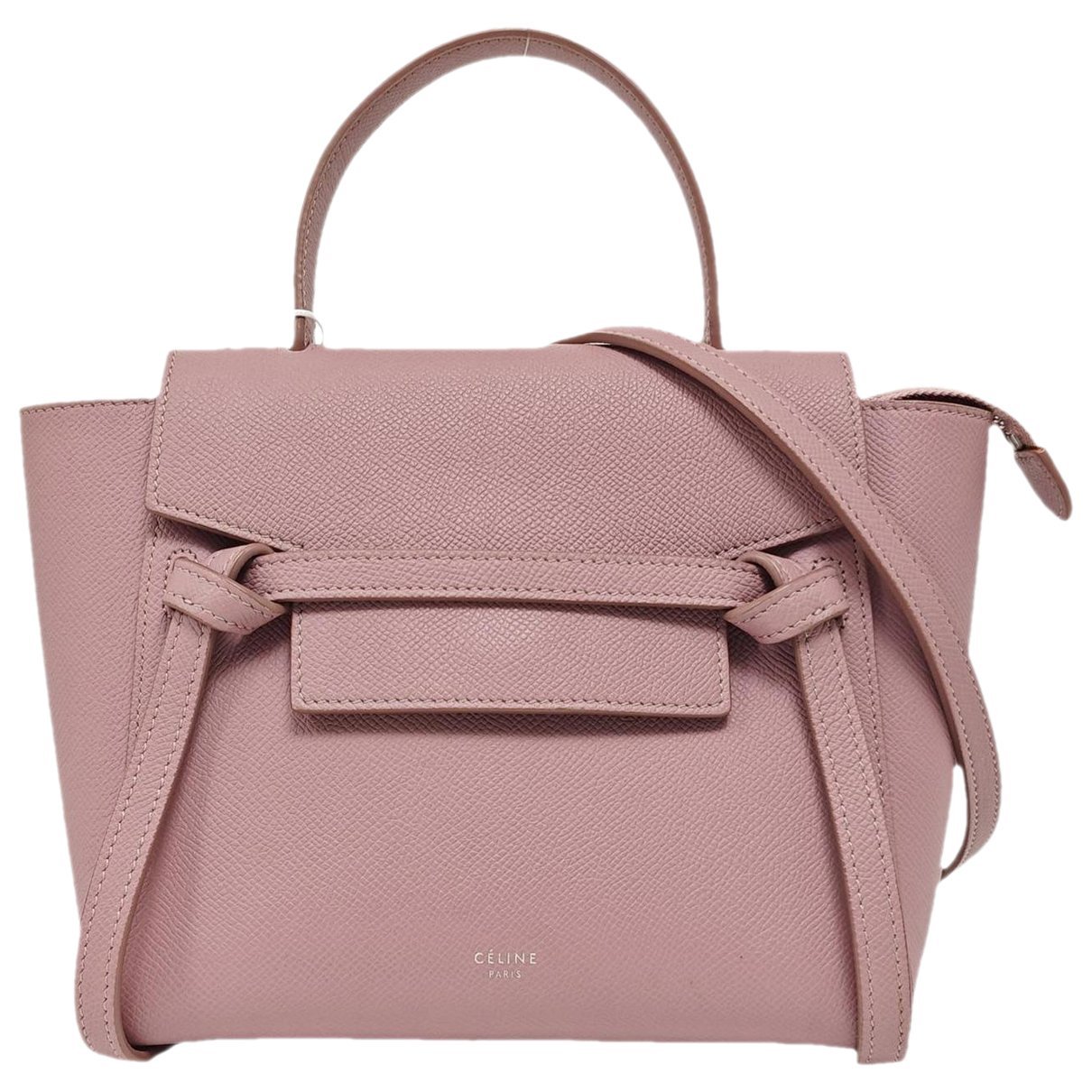 Belt leather handbag