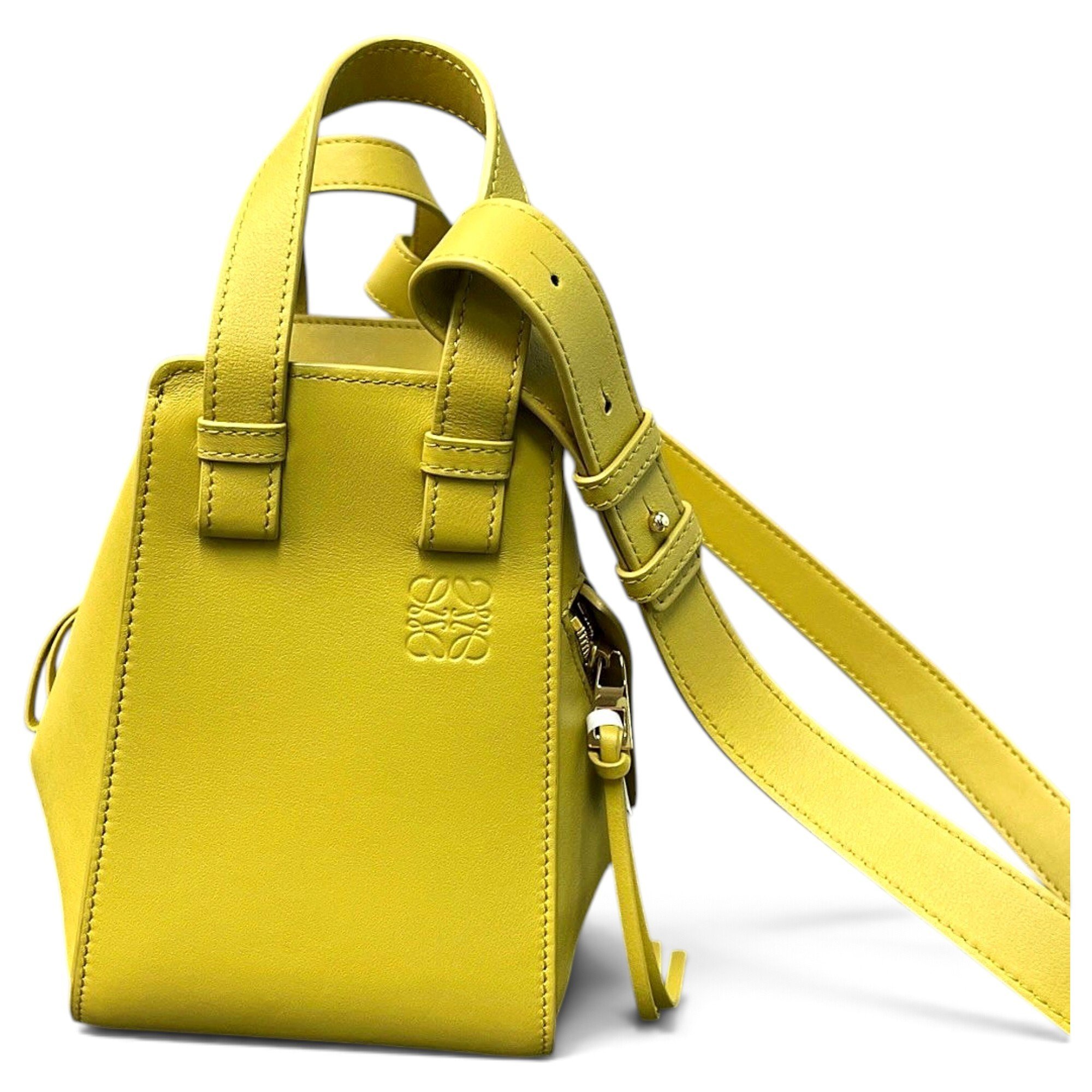Hammock leather handbag