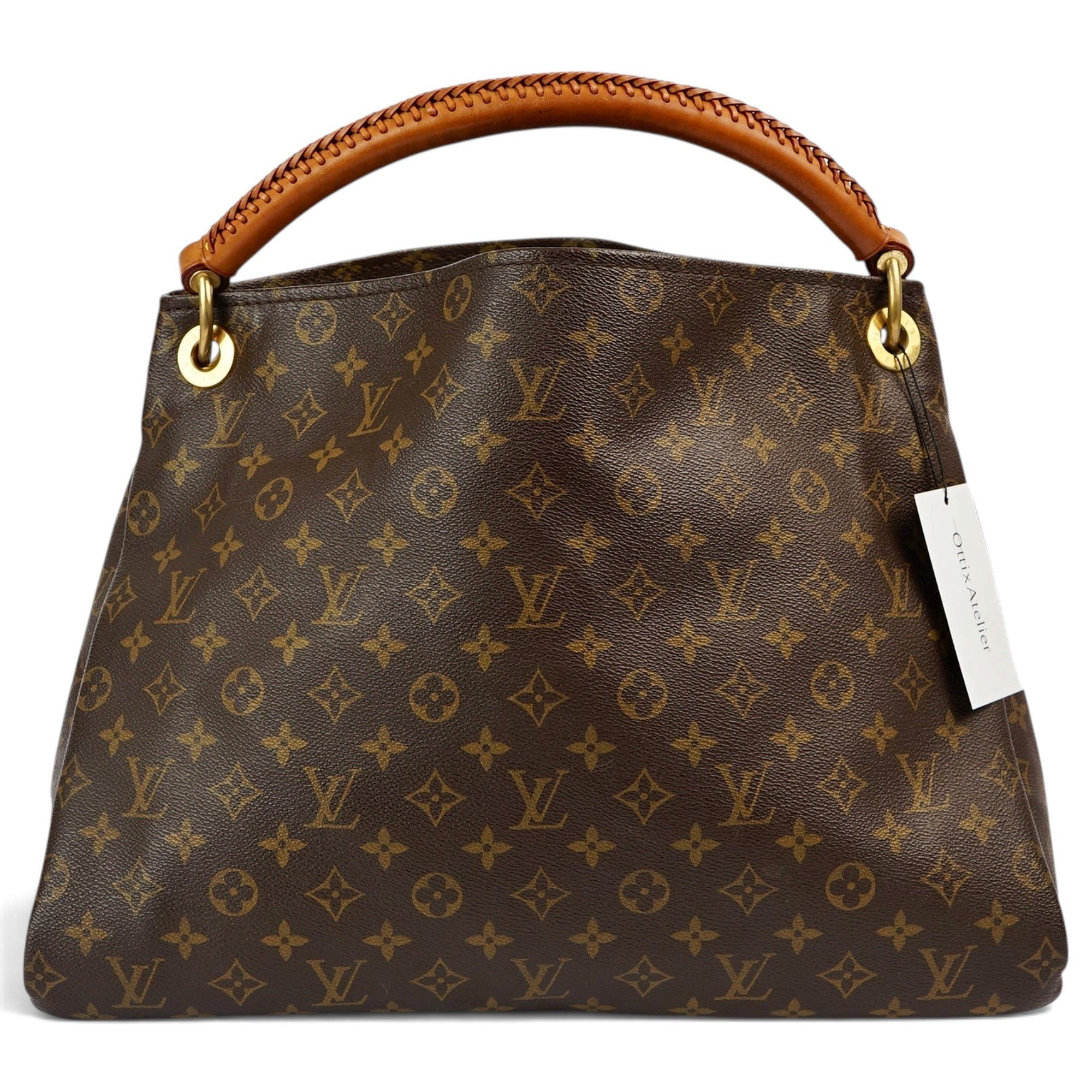Artsy leather handbag